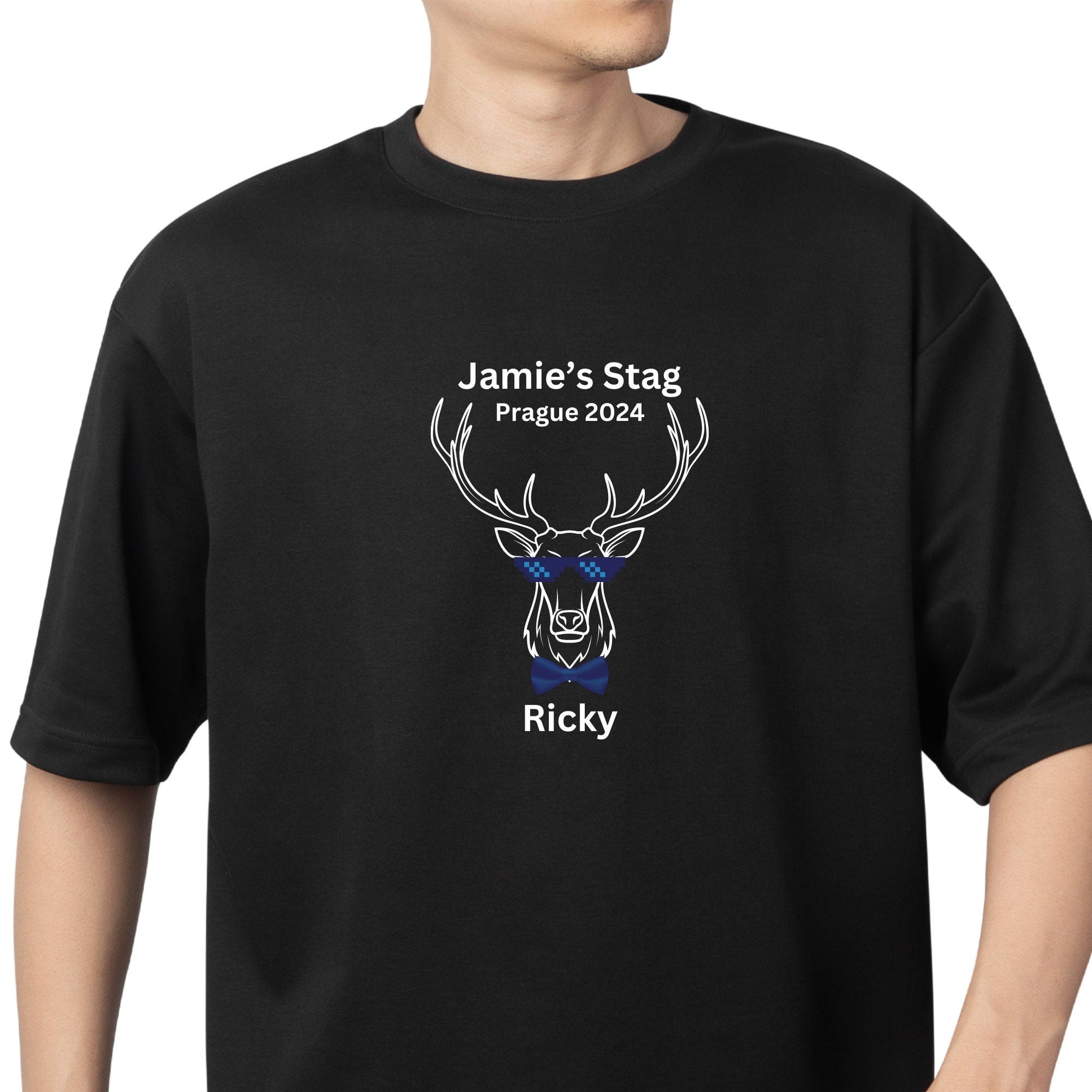 Custom Stag Prague Deer Head Antler Party T Shirts