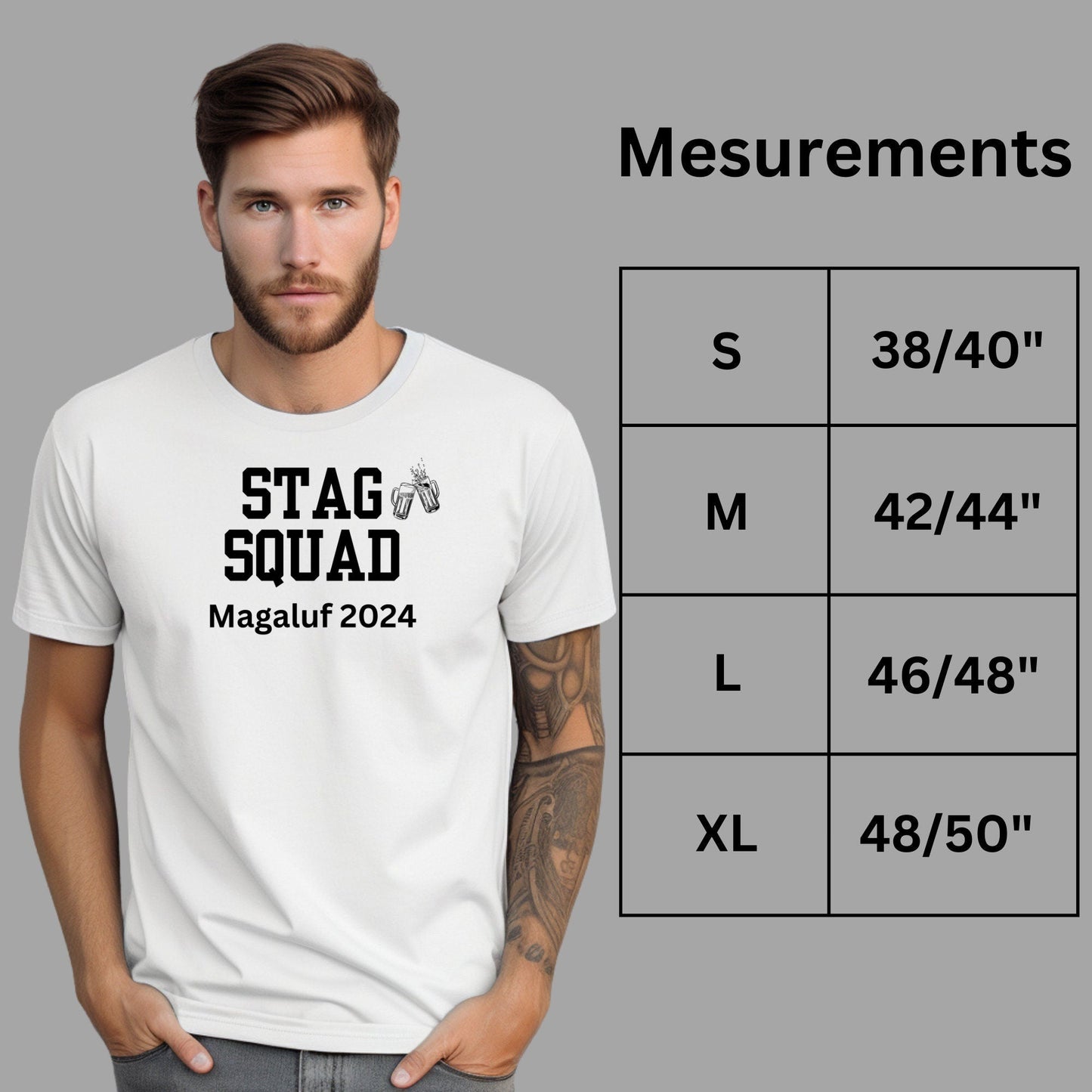 Personalised Stag Squad Party T Shirts