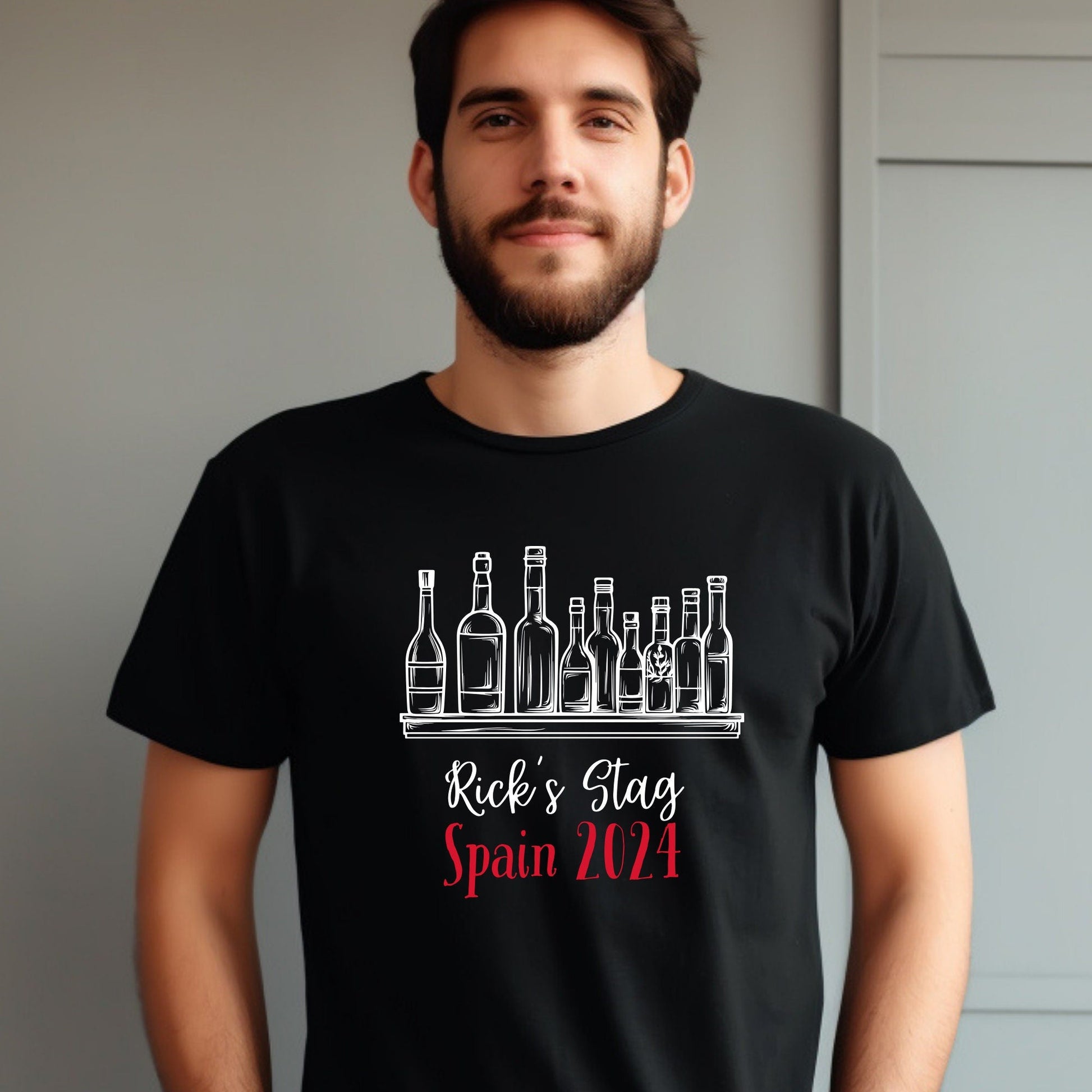 Personalised Beer Bottles Stag T-Shirts