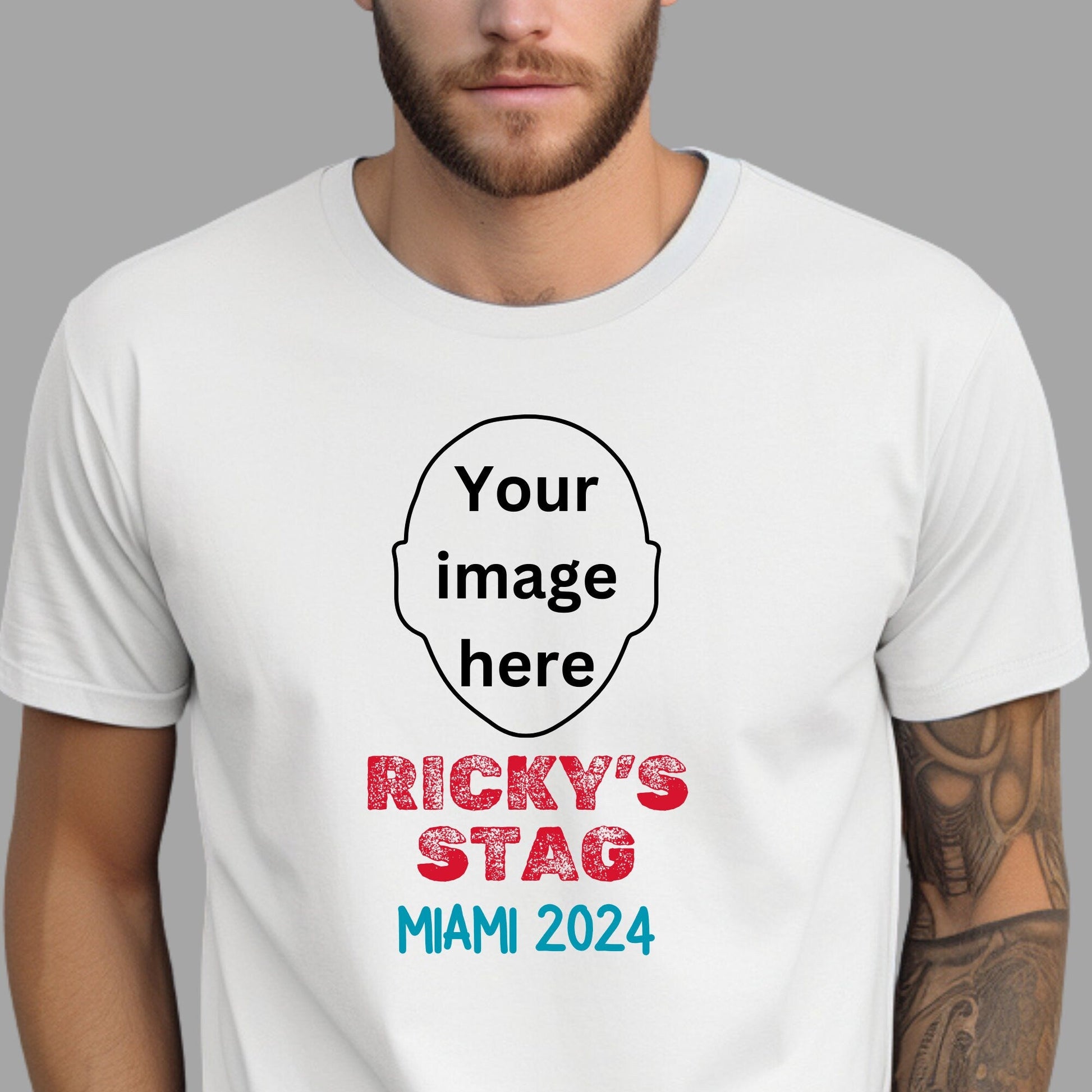Personalised Custom Photo Stag T Shirt