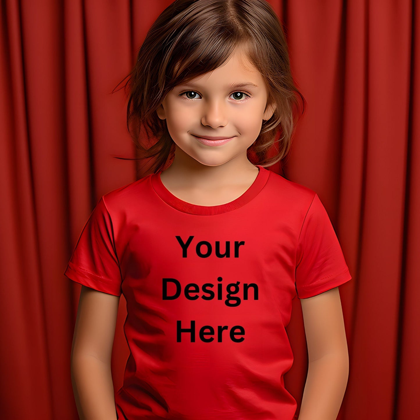 Personalised Kids Photo and Text T Shirt
