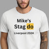 Personalised Stag Do Bachelorette Party T Shirt