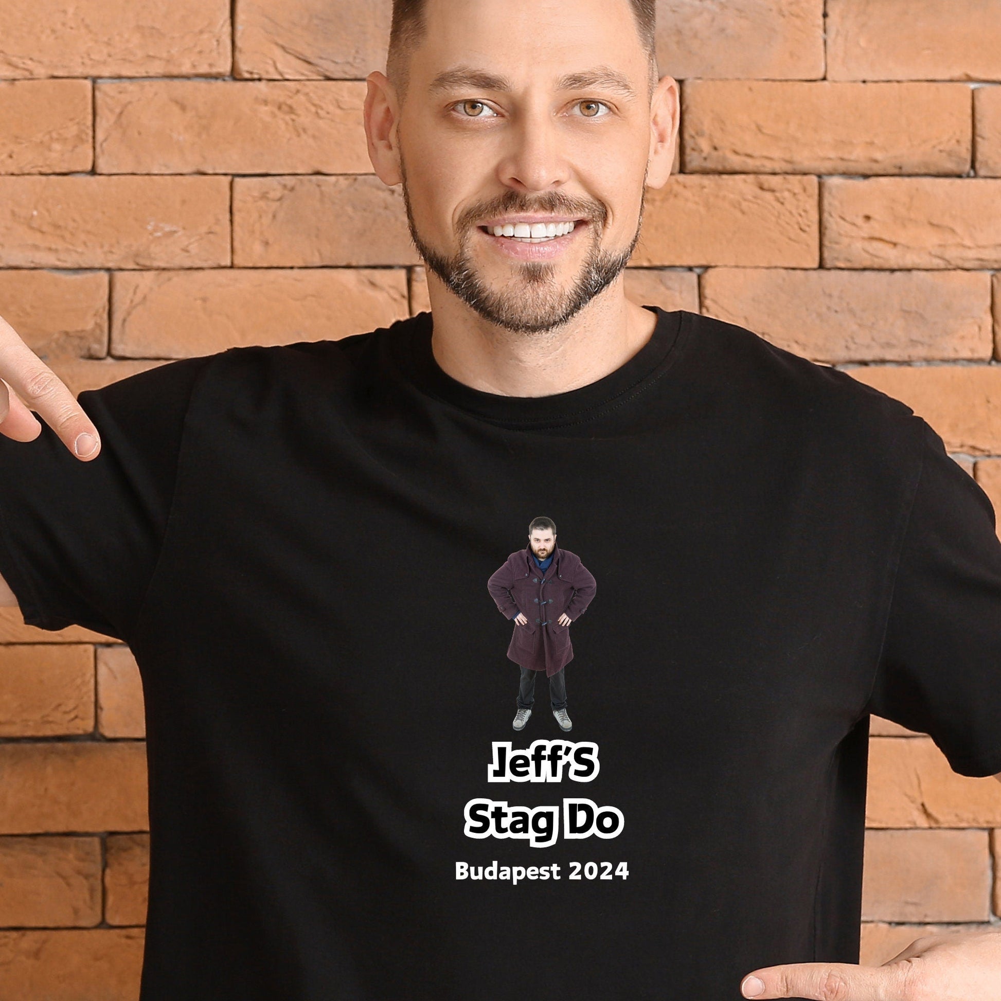 Personalised Stag Do Custom Photo T Shirt