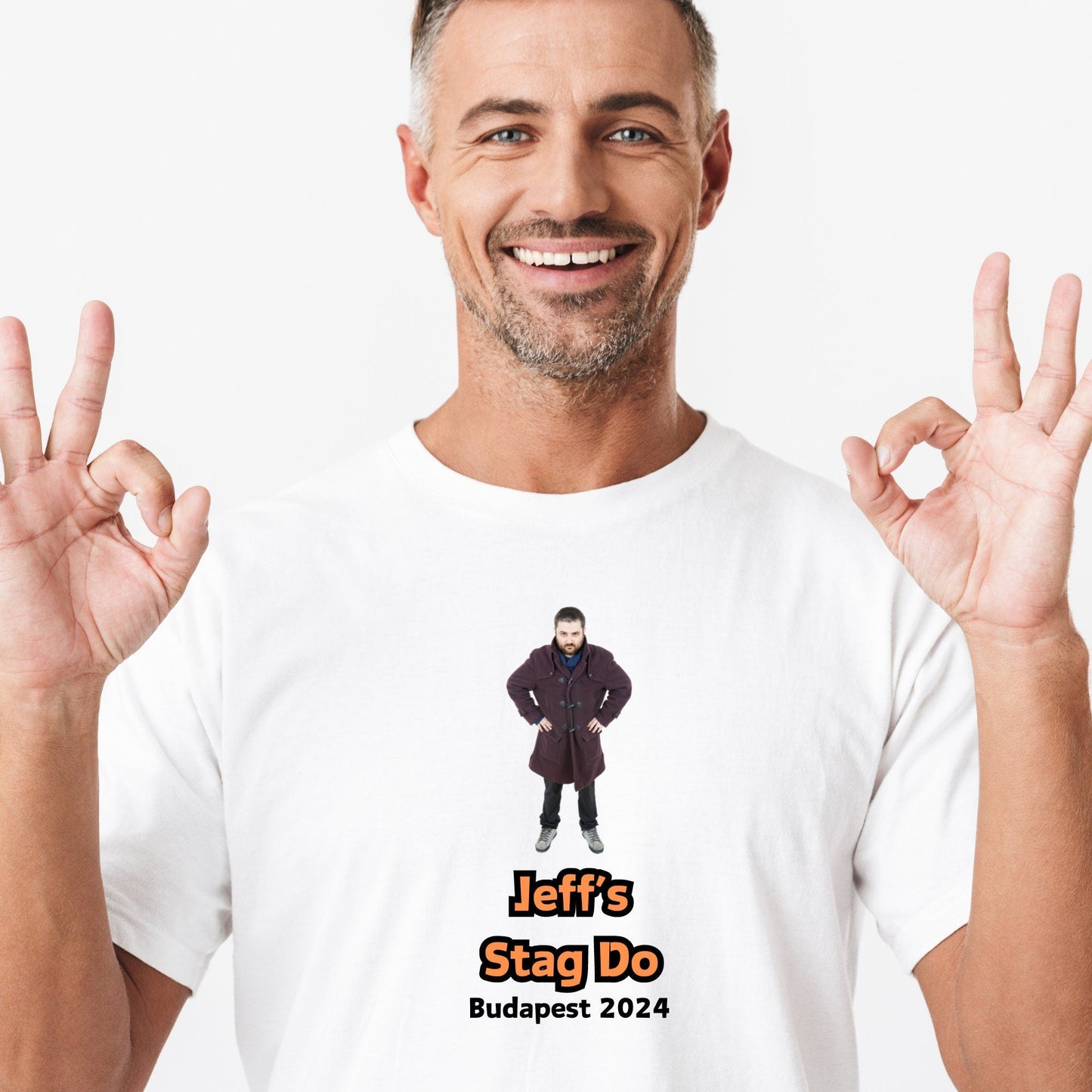 Personalised Stag Do Custom Photo T Shirt