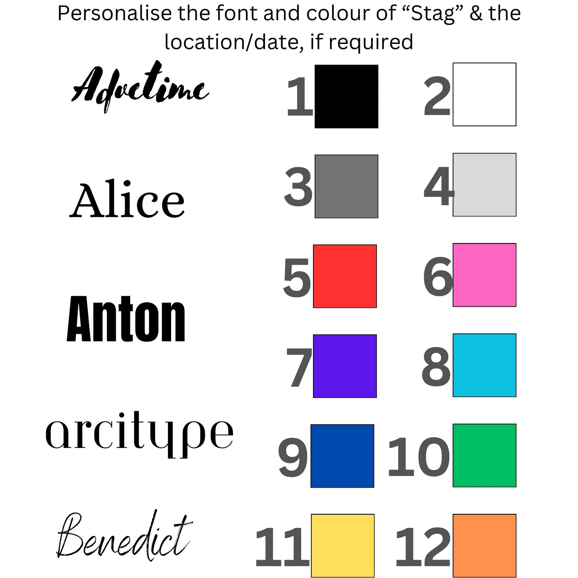 Personalised Stag Crew Party T Shirts