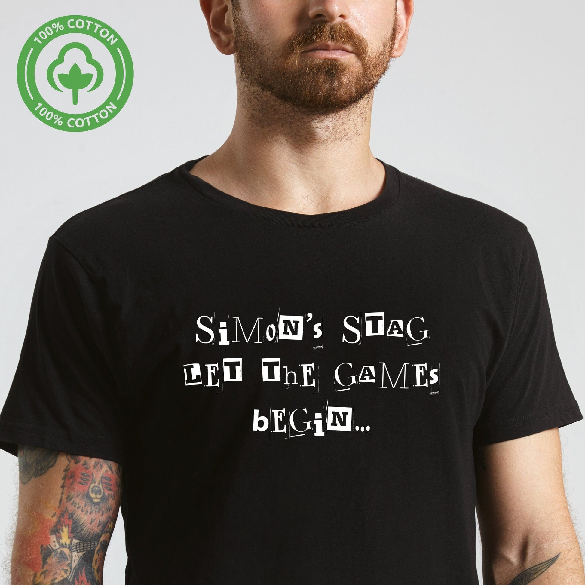 Personalised Stag Game Begin Men T Shirt