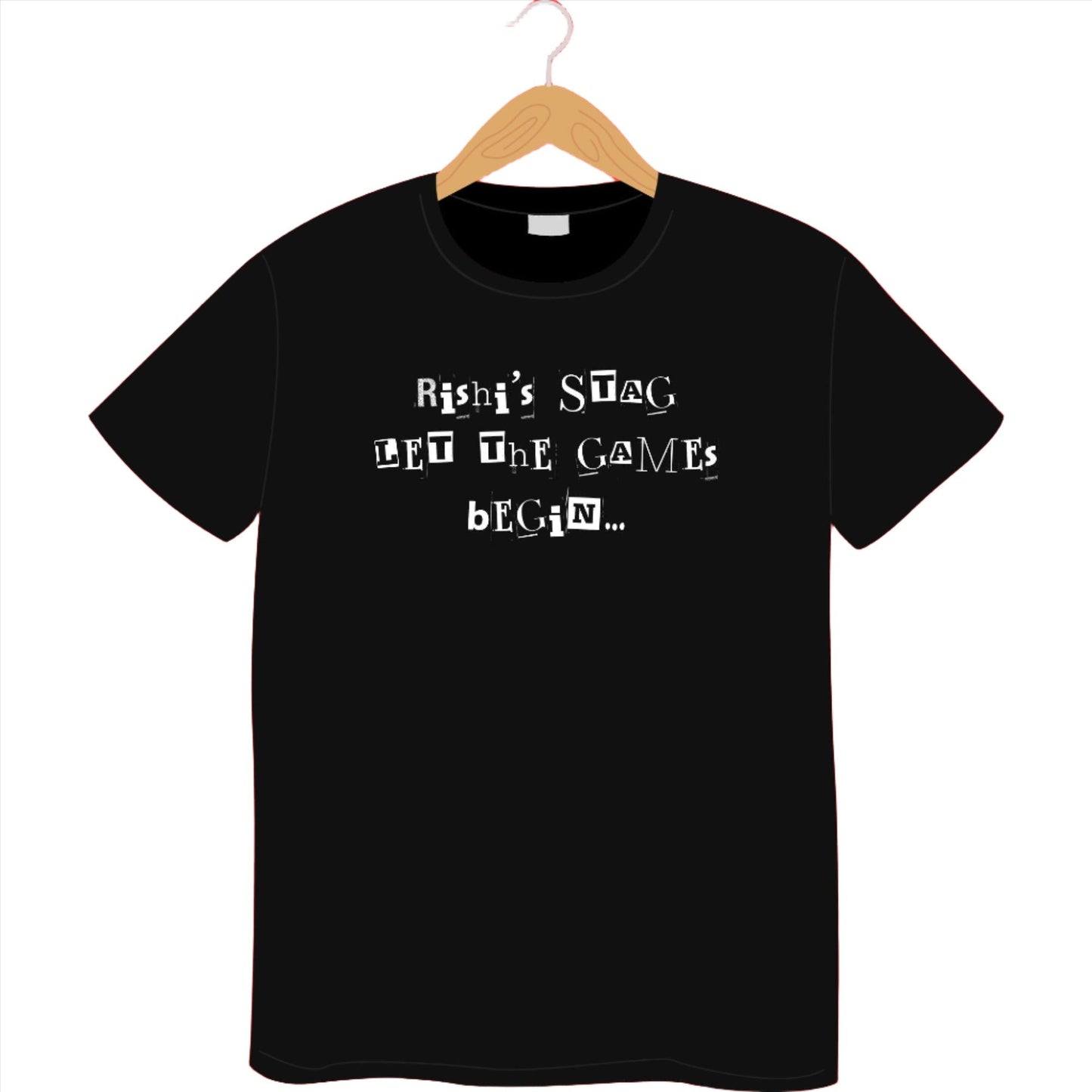 Personalised Stag Game Begin Men T Shirt