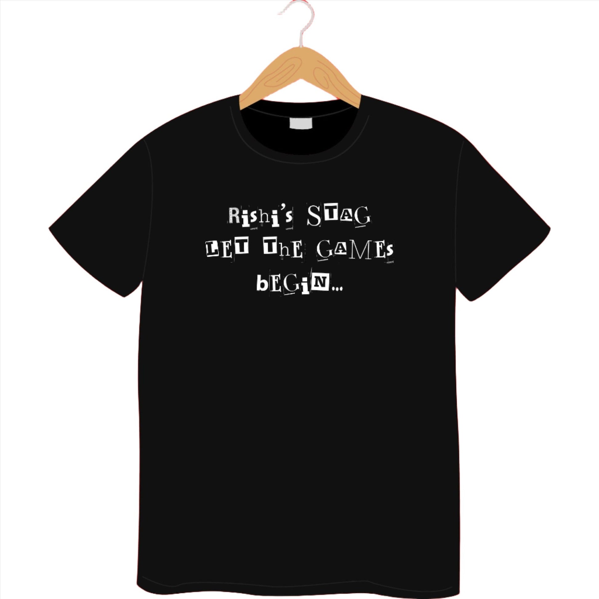 Personalised Stag Game Begin Men T Shirt