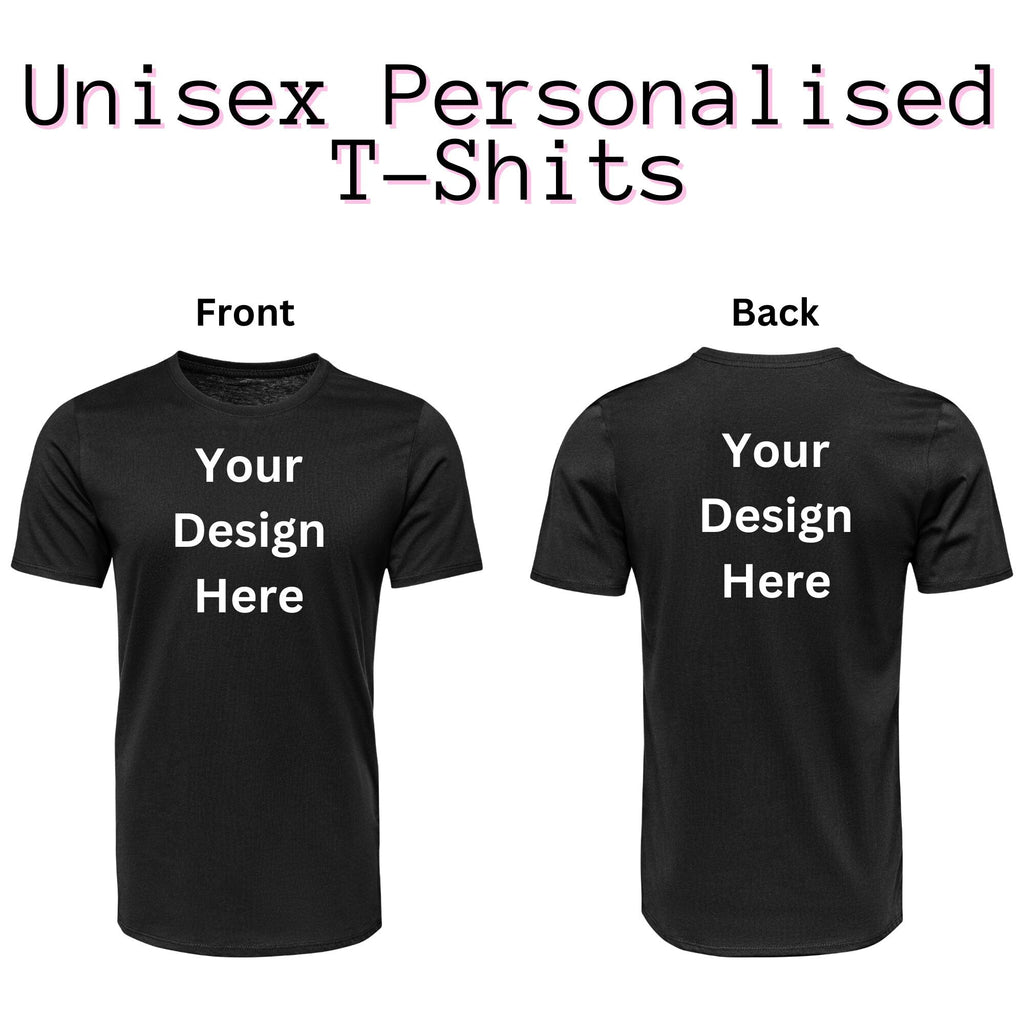 Personalised Unisex Printed Adult T Shirt
