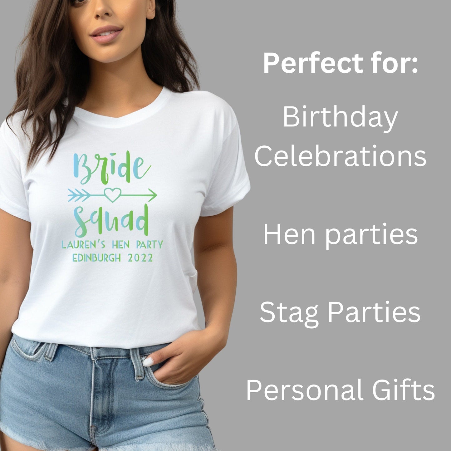 Personalised Unisex Printed Adult T Shirt