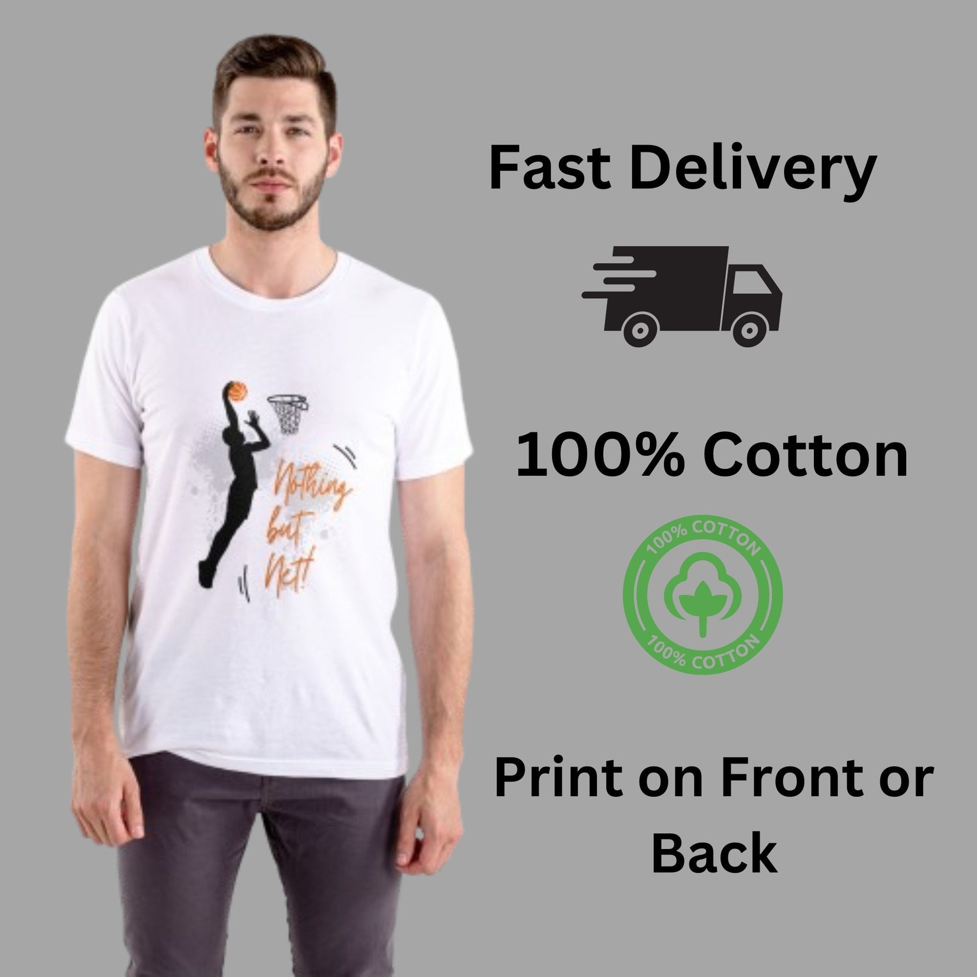 Personalised Unisex Printed Adult T Shirt