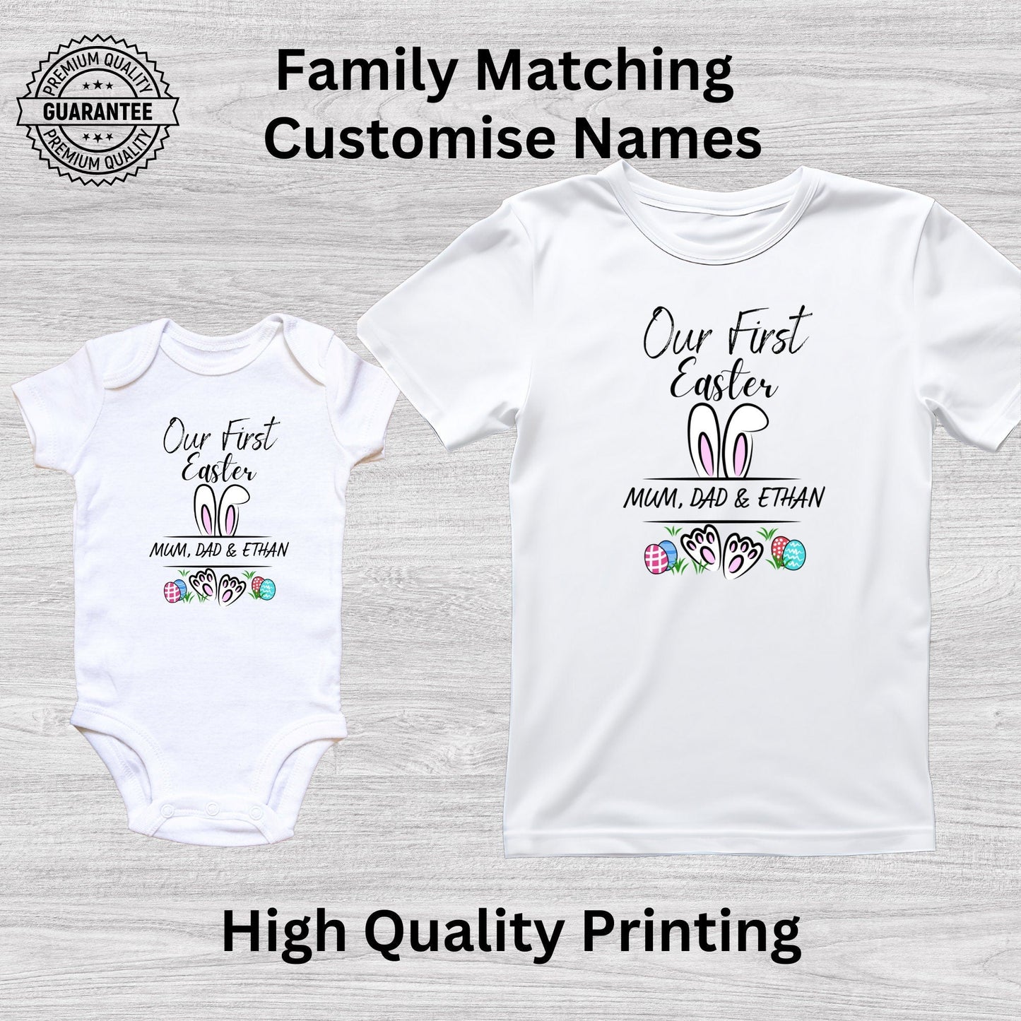 Our First Easter Bunny Matching Family T-Shirt