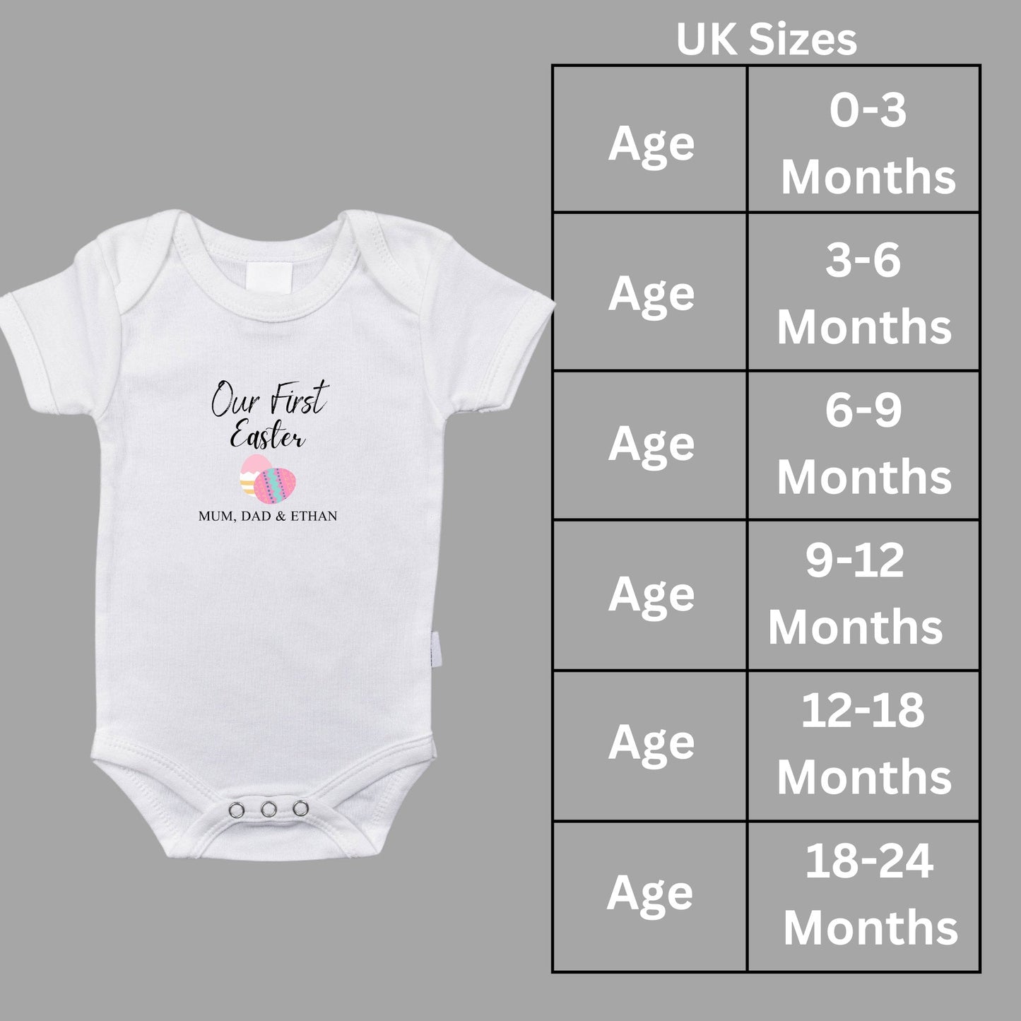 Personalised Our First Easter Day Family Matching T Shirt