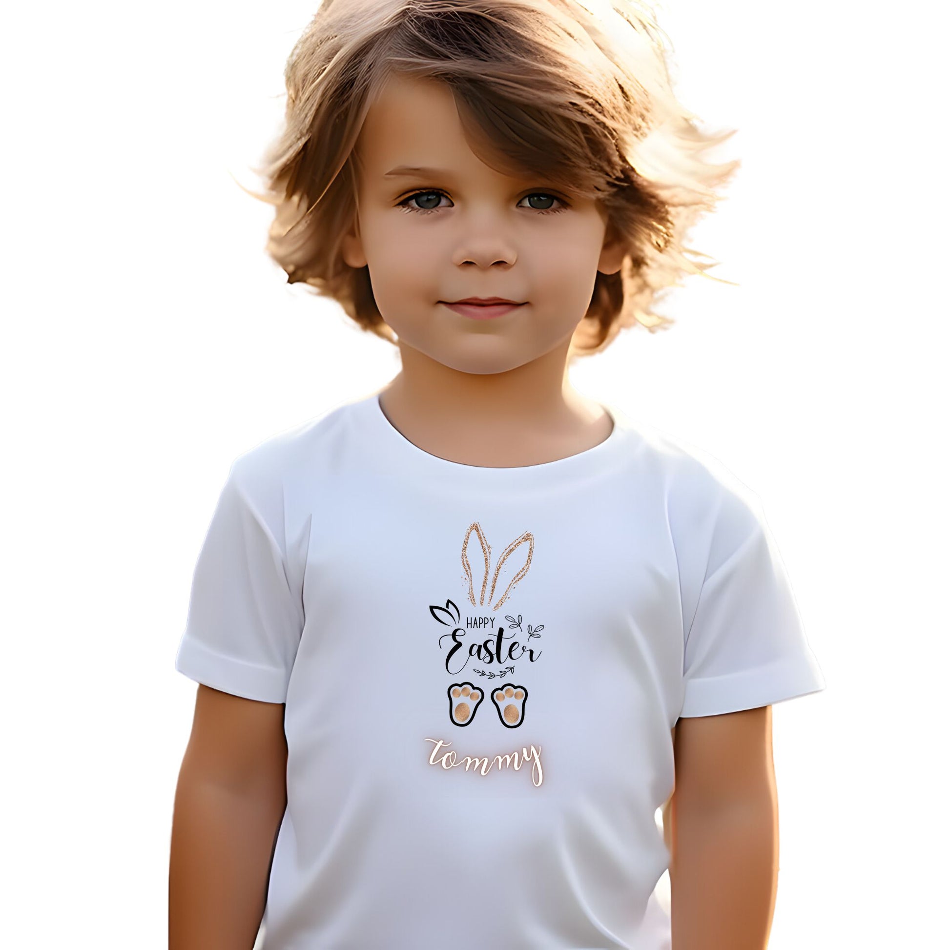 Personalised Kids Easter T Shirt with Name