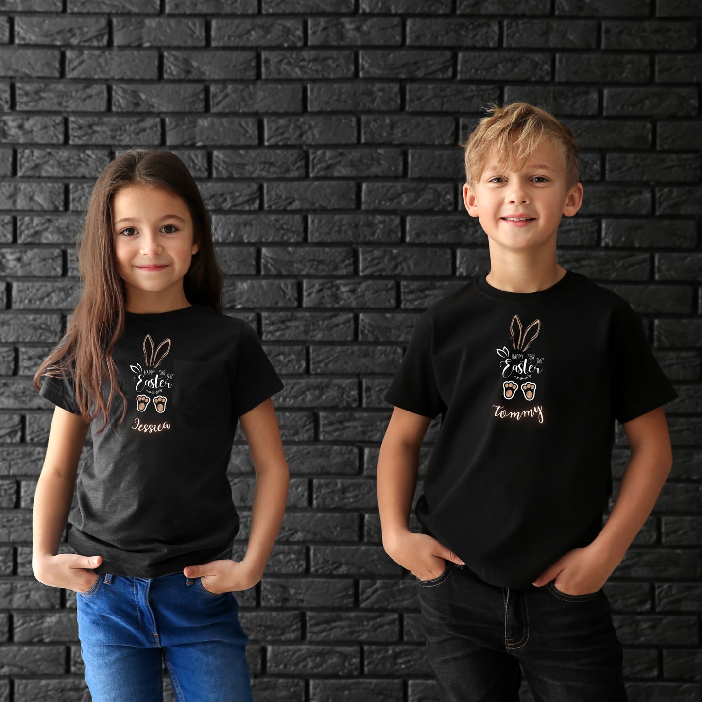 Personalised Kids Easter T Shirt with Name