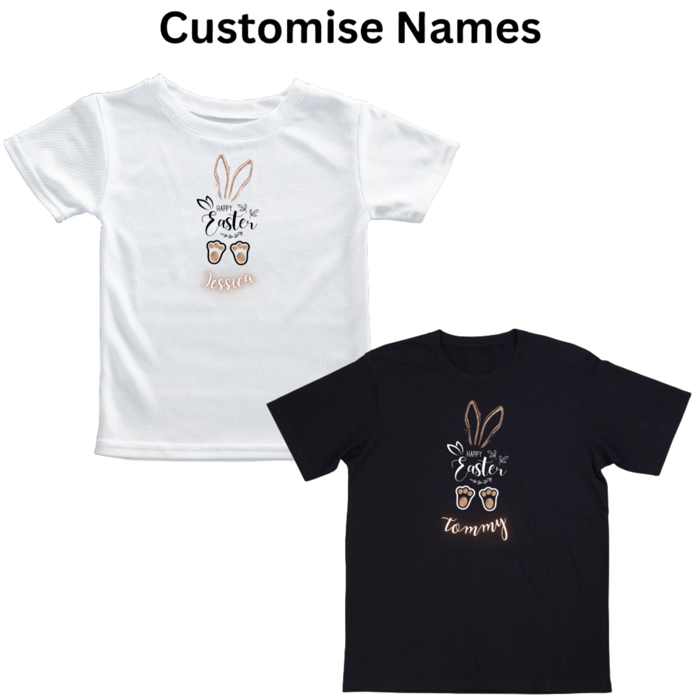 Personalised Kids Easter T Shirt with Name