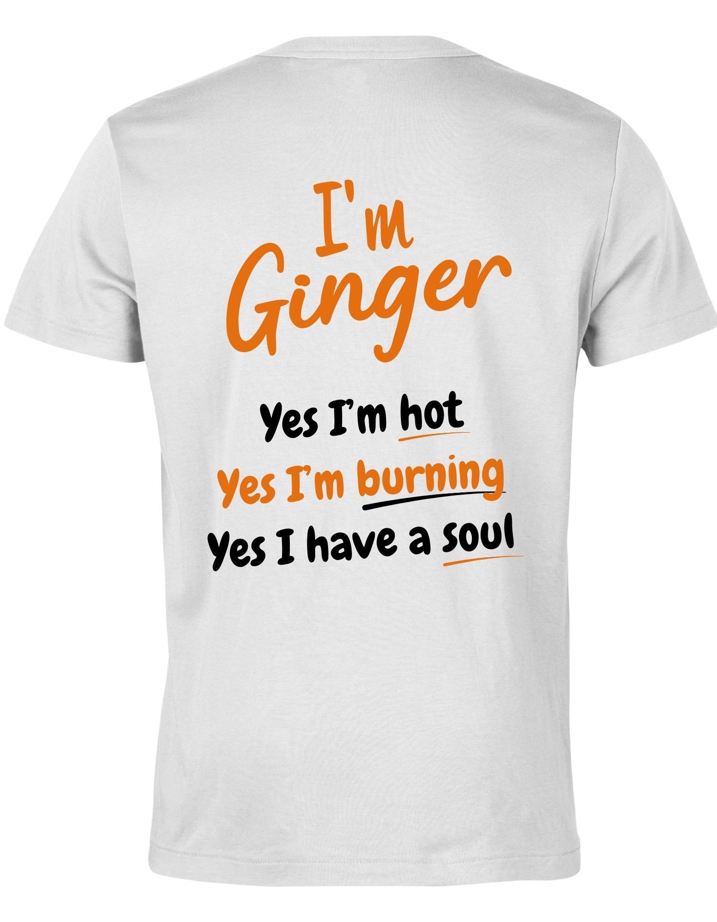 Mr Ginger T-Shirt | Logo | Back Personalisation