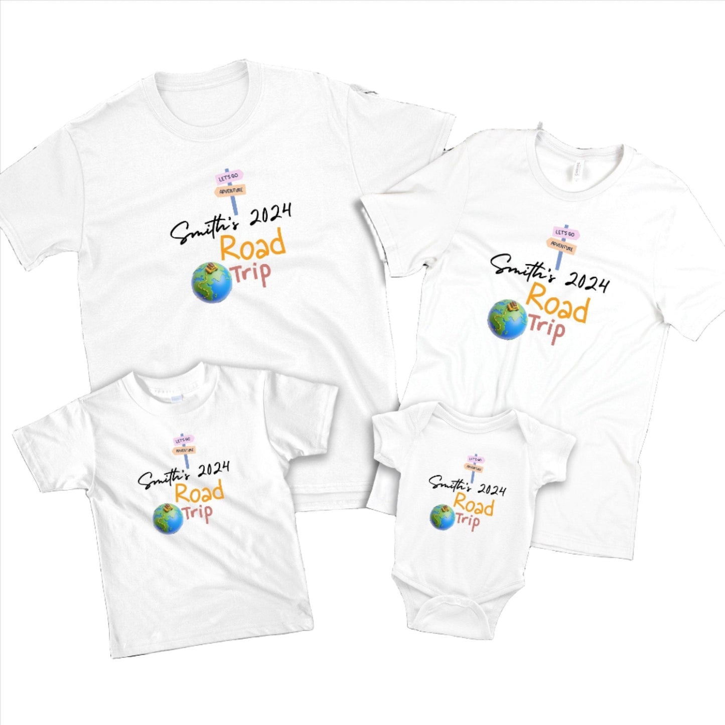 Adventure Awaits: Family Road Trip T-Shirt Set for Travel Lovers - Matching Shirts for Your Weekend Getaway