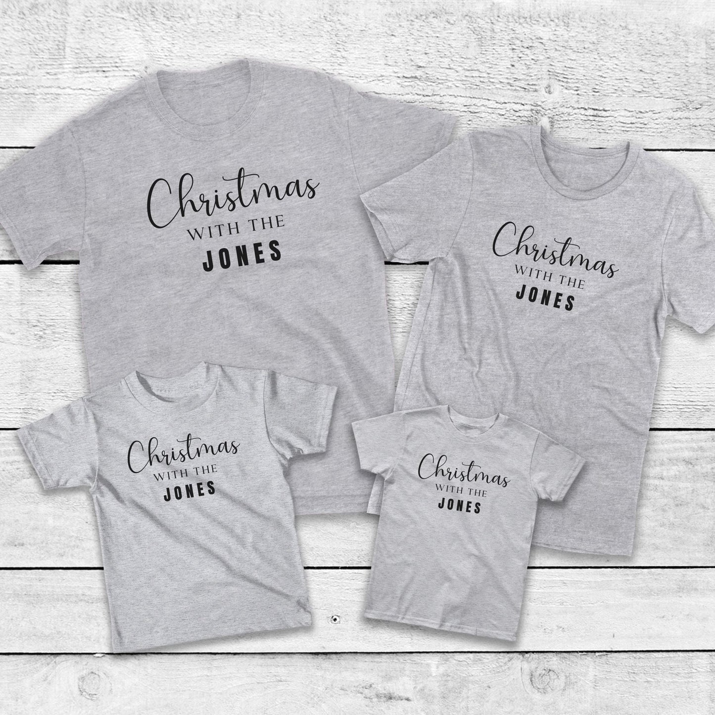 Personalised Matching Family Christmas T Shirt