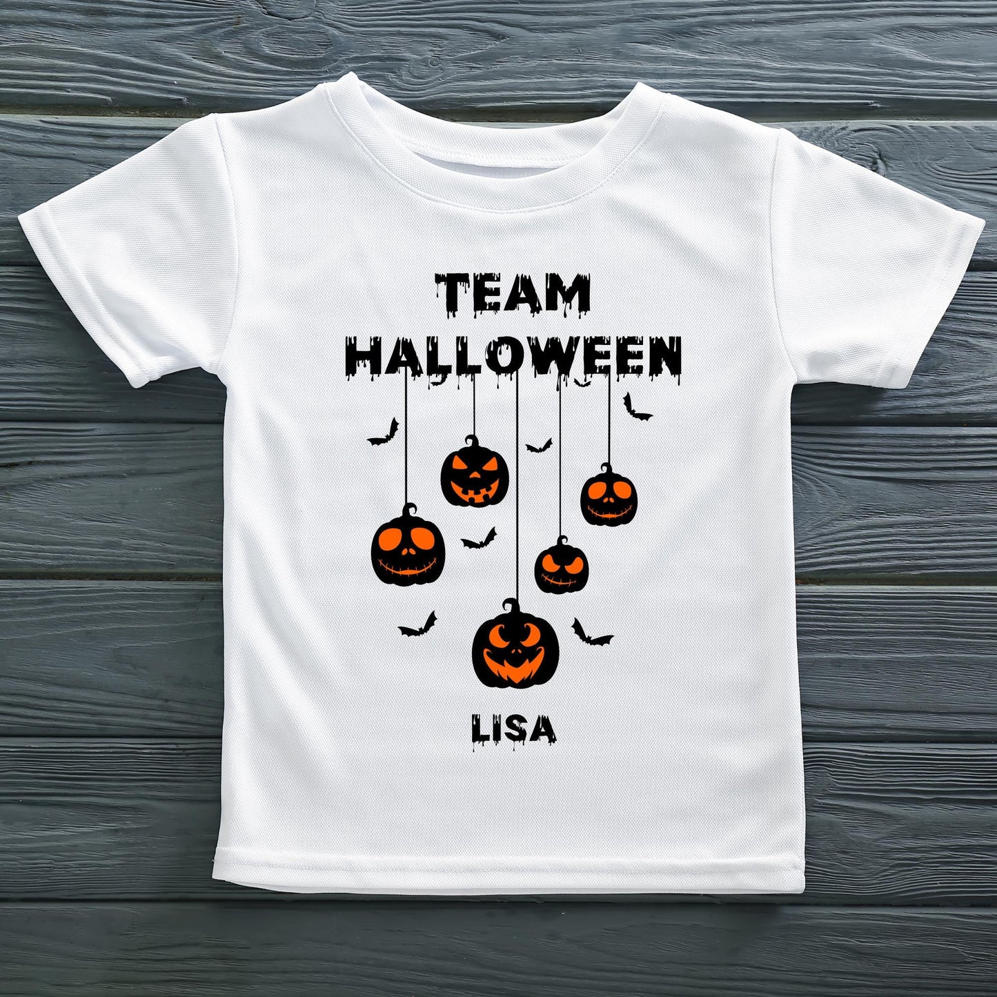 Custom Team Halloween Ghost Pumpkin Family Shirts
