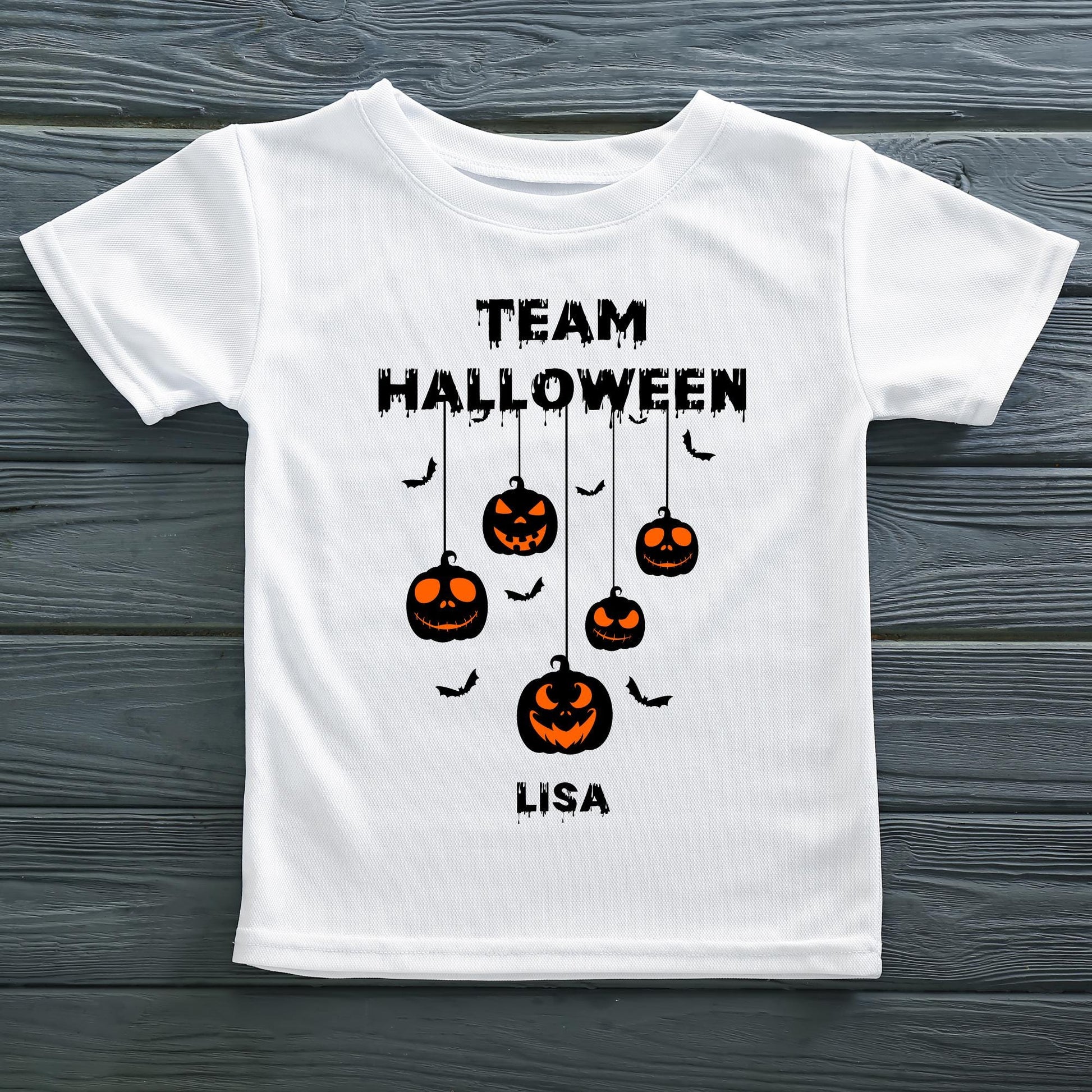 Custom Team Halloween Ghost Pumpkin Family Shirts