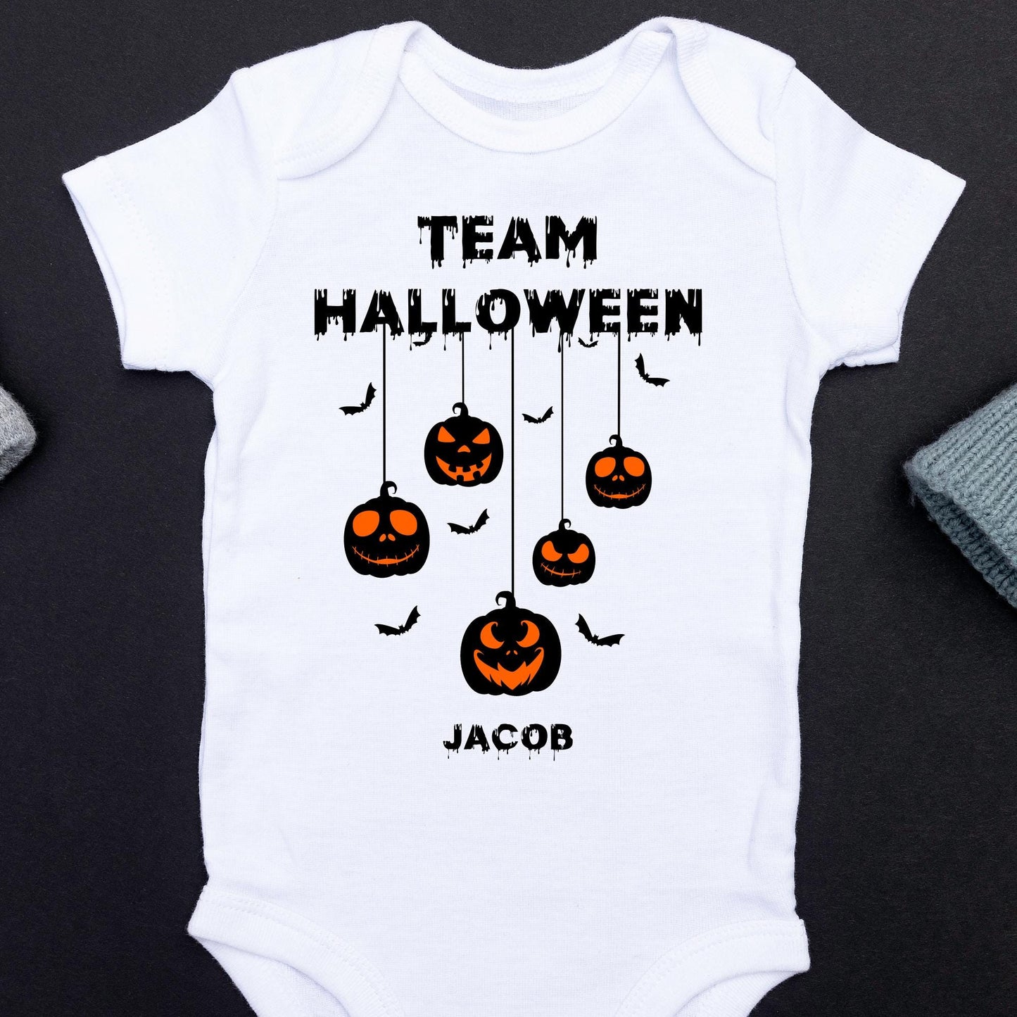 Custom Team Halloween Ghost Pumpkin Family Shirts
