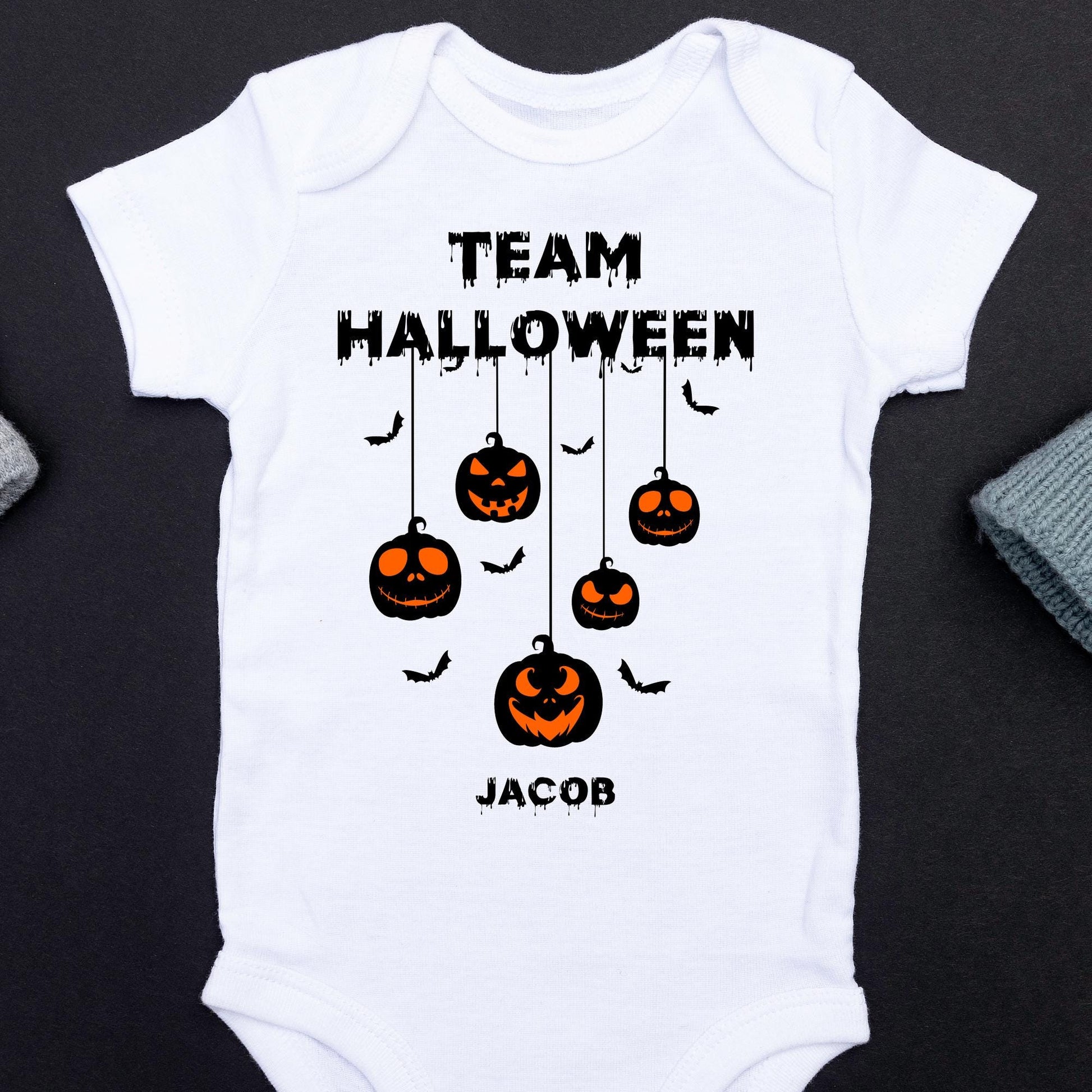 Custom Team Halloween Ghost Pumpkin Family Shirts