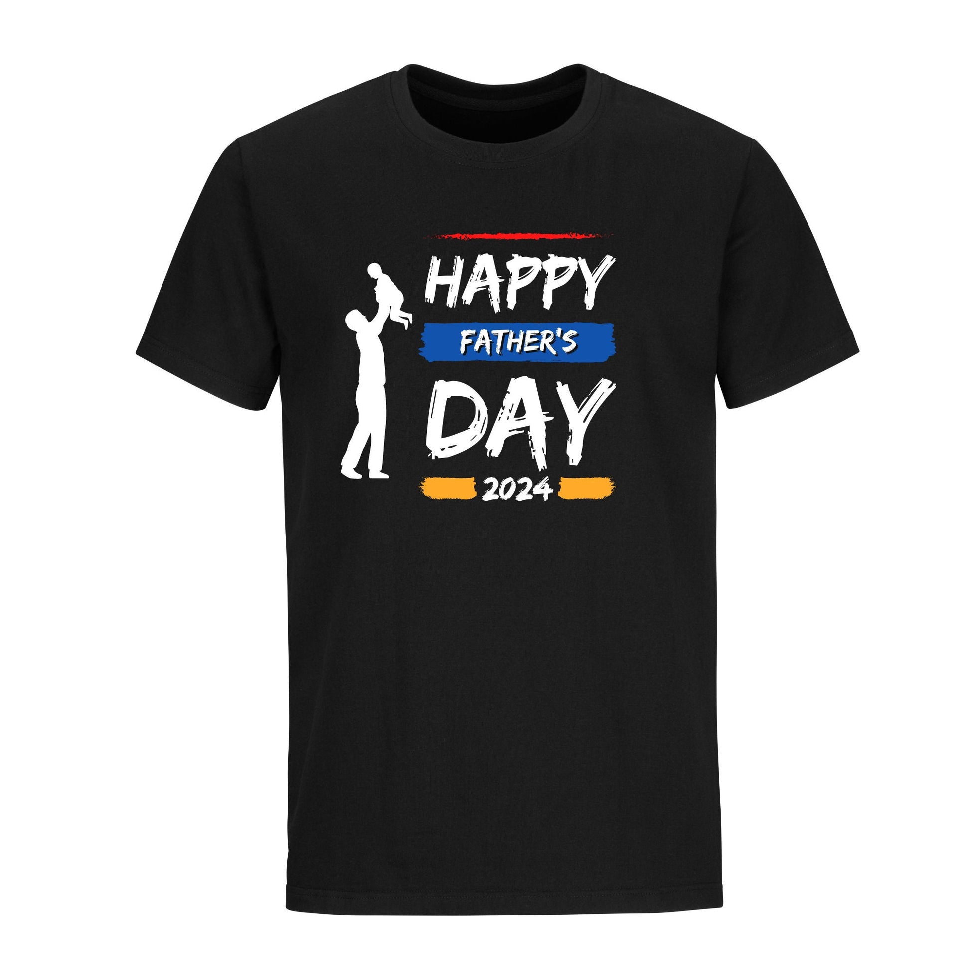 Father's Day Shirt with Dad Holding Baby Graphic