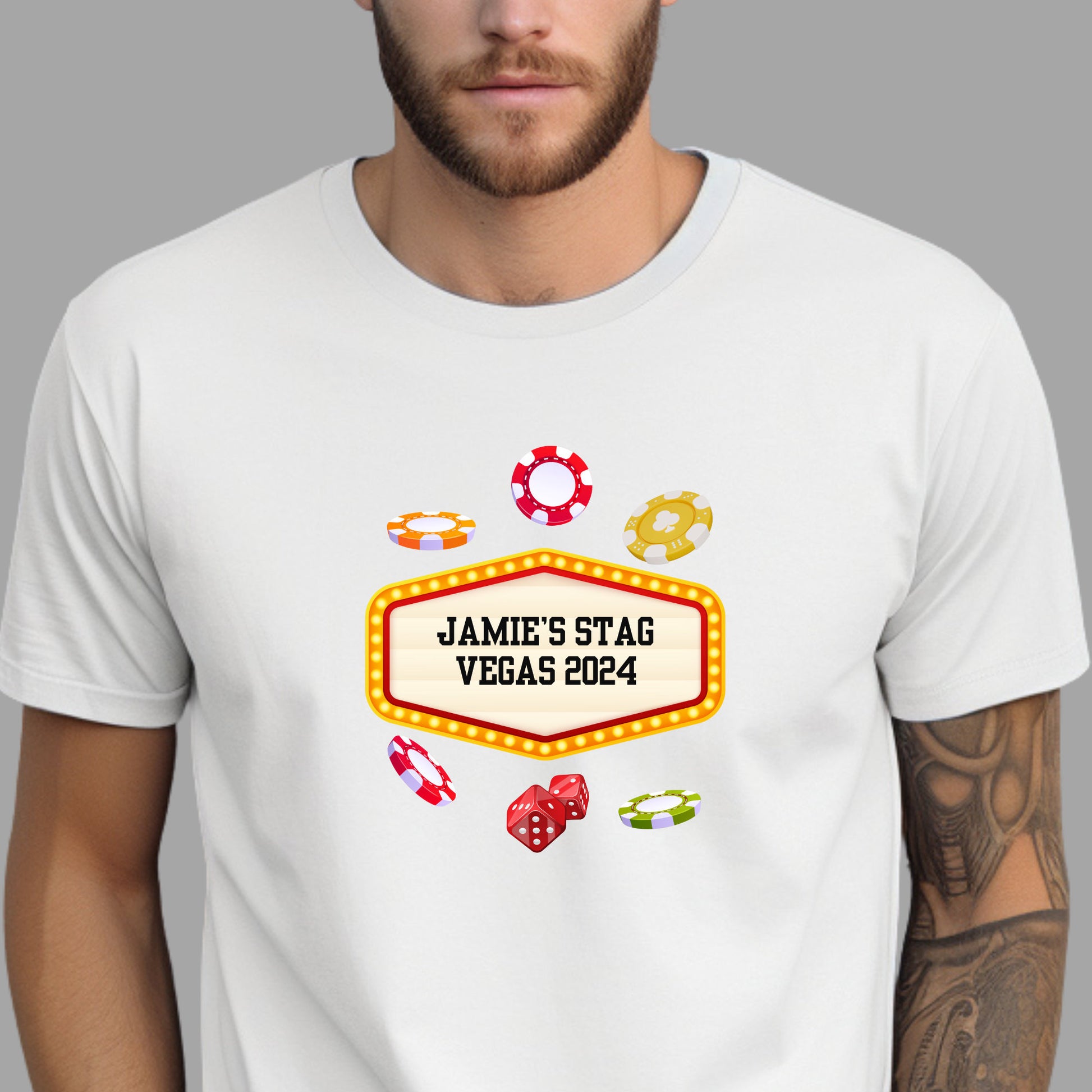 Personalised Stag Vegas T Shirts, Bachelor Party Vegas T-Shirts, Vegas Stag Do Personalised T-Shirt, Vintage Style Shirt, Las Vegas Gifts