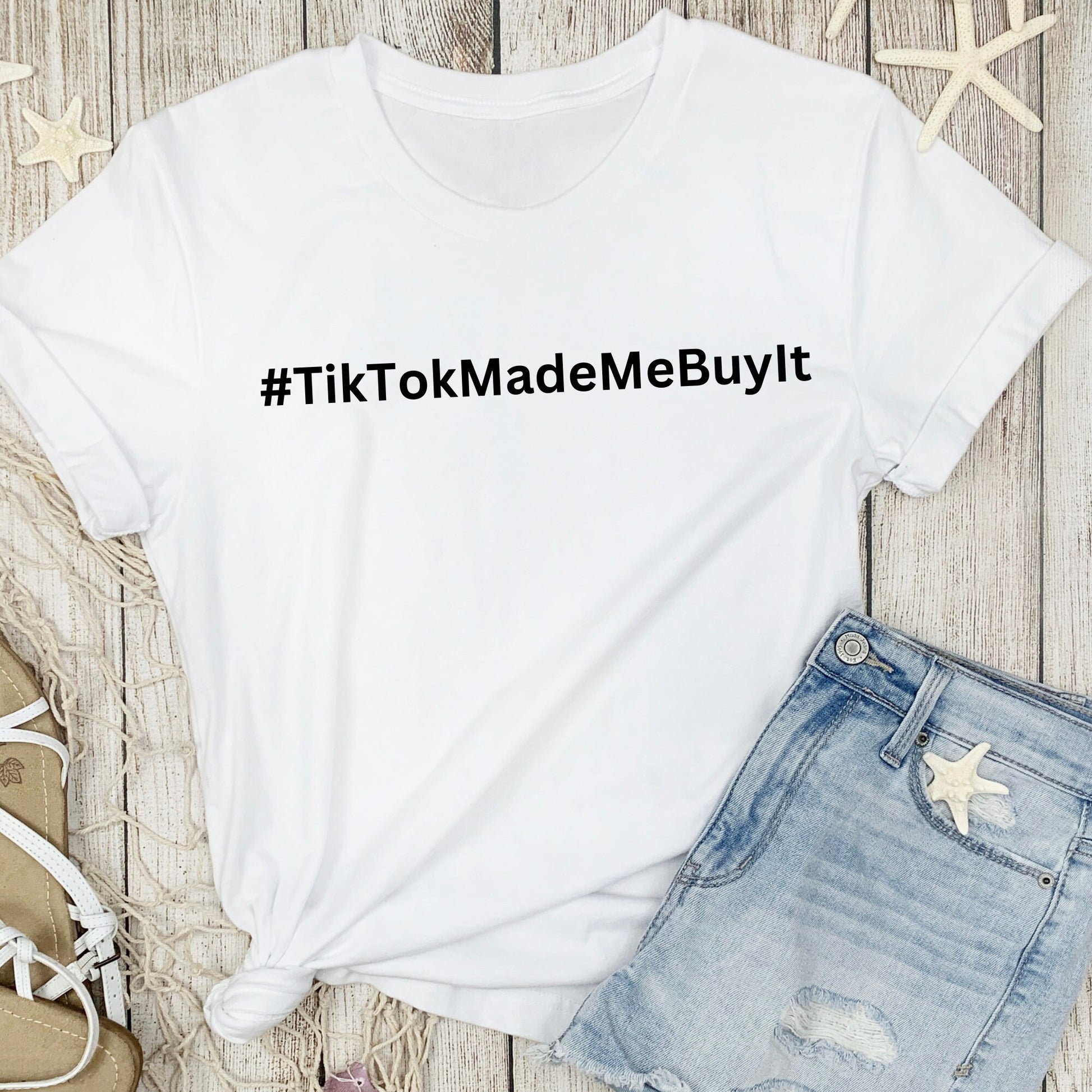 TikTok Made Me Buy it T Shirt, Funny TikTok Shirt, Social Media Shirt, Short Sleeve Shirt, TikTok Trending Shirt, Gift for TikTok Lover