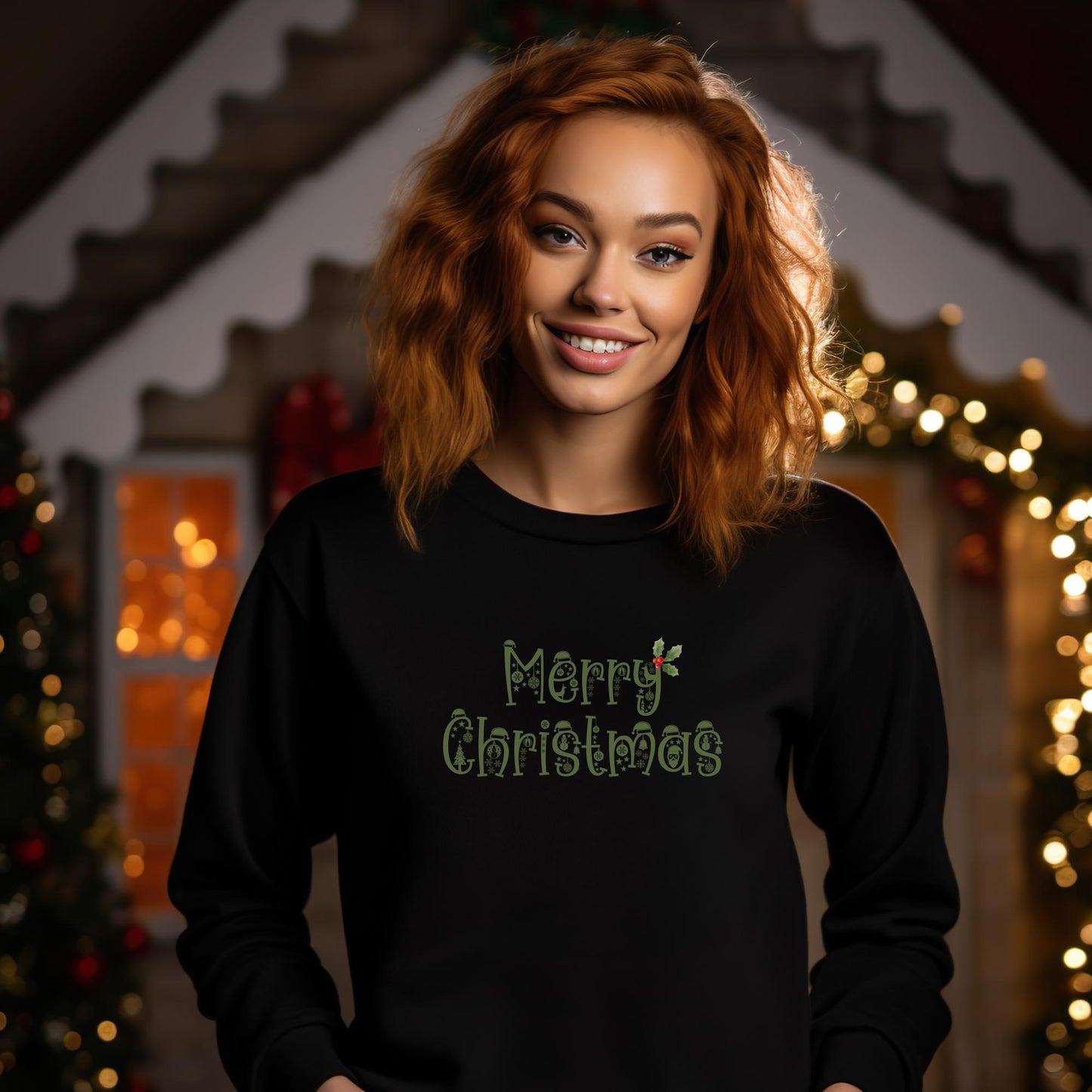 Unisex Merry Christmas Sweatshirt, Christmas Crewneck Pullover Sweater, Comfort Colors Unisex Top, Family Matching Christmas Gifts