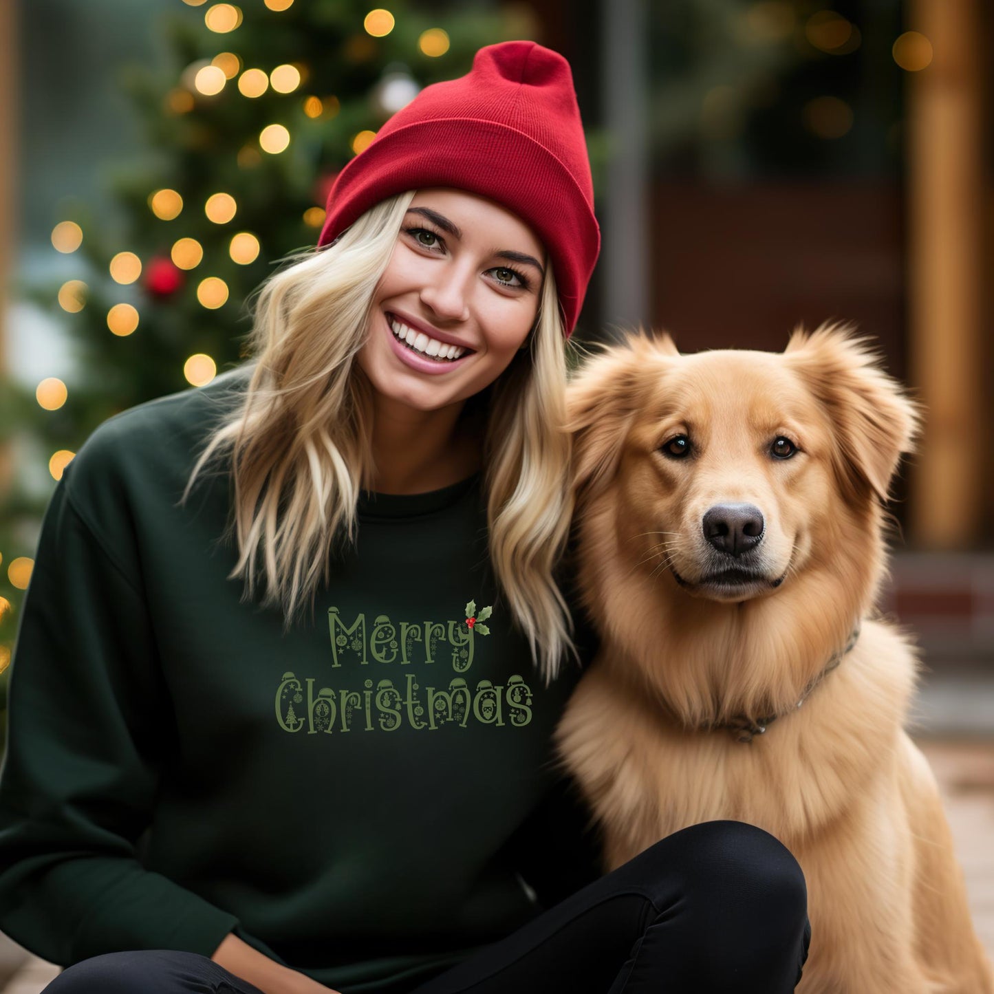 Unisex Merry Christmas Sweatshirt, Christmas Crewneck Pullover Sweater, Comfort Colors Unisex Top, Family Matching Christmas Gifts