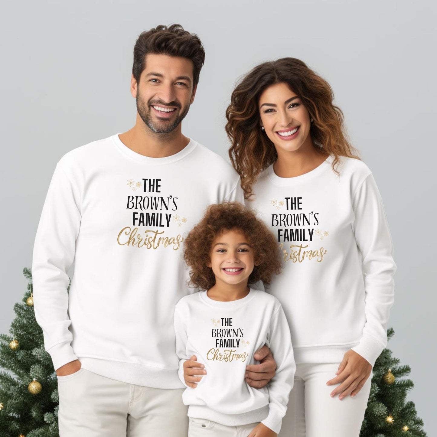 Personalised Family Matching Christmas Sweatshirt