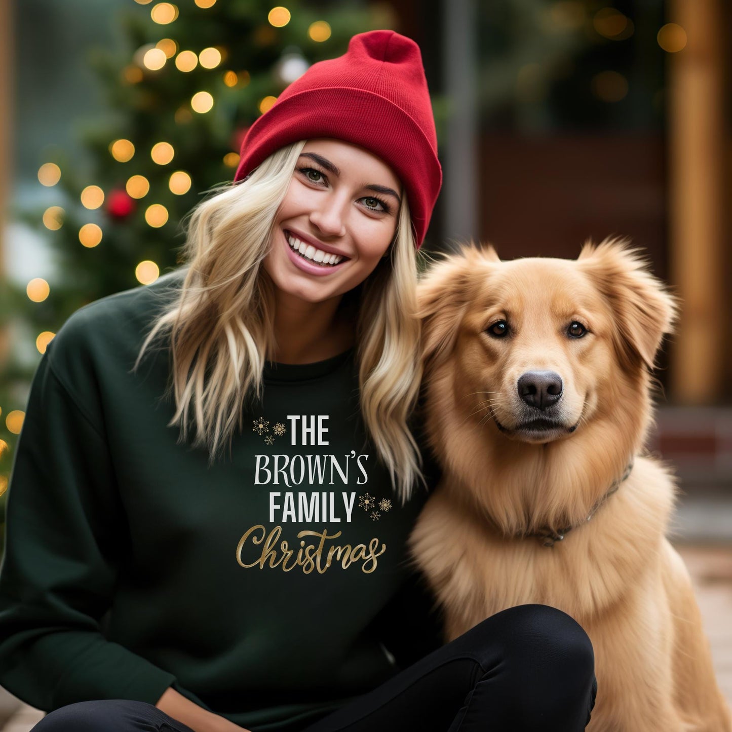 Personalised Family Matching Christmas Sweatshirt