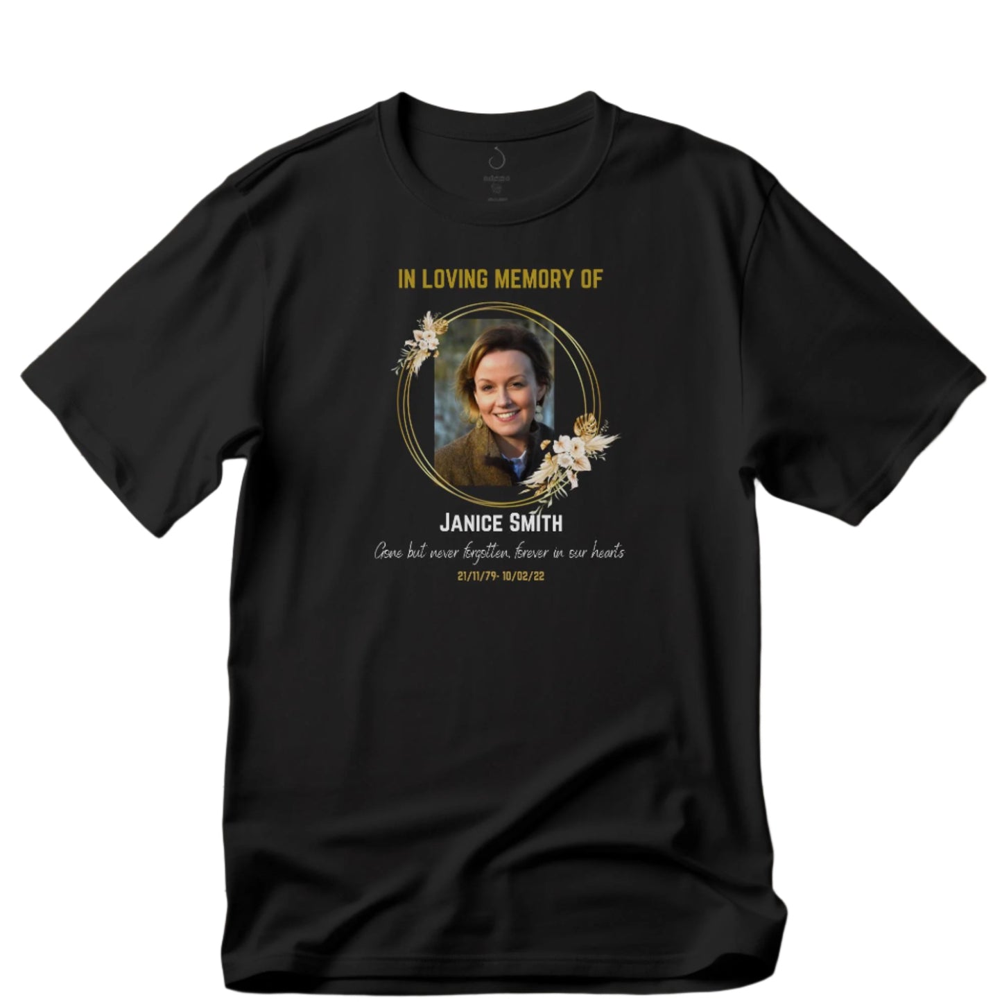 Personalised in Loving Memory RIP T Shirt