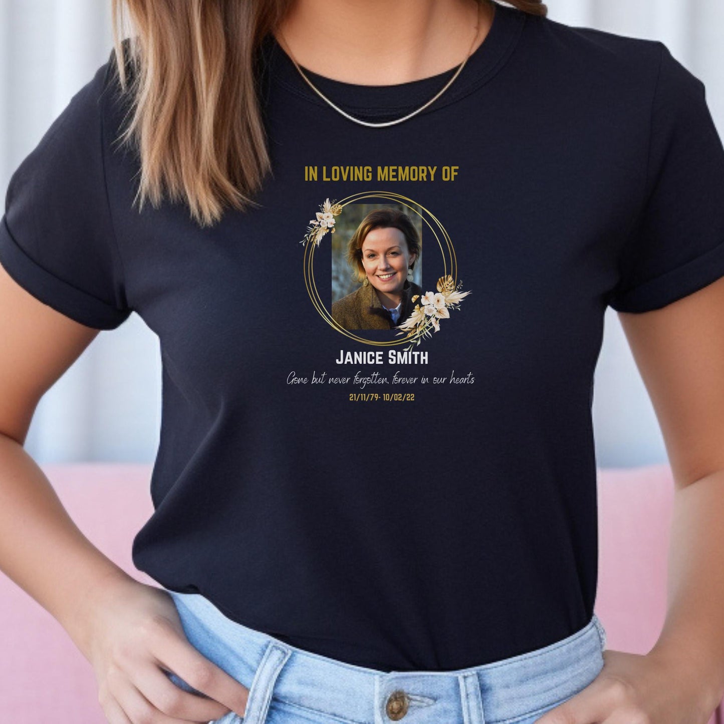 Personalised in Loving Memory RIP T Shirt