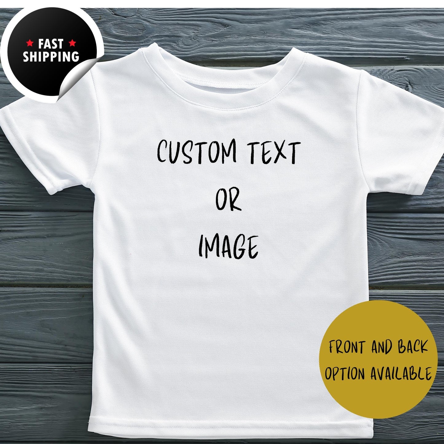 Personalized Kids Photo T Shirt, Custom Photo Toddler Shirt, Double Side Printed Shirt, Custom Design Kids Shirt, Custom Funny Kids Shirt