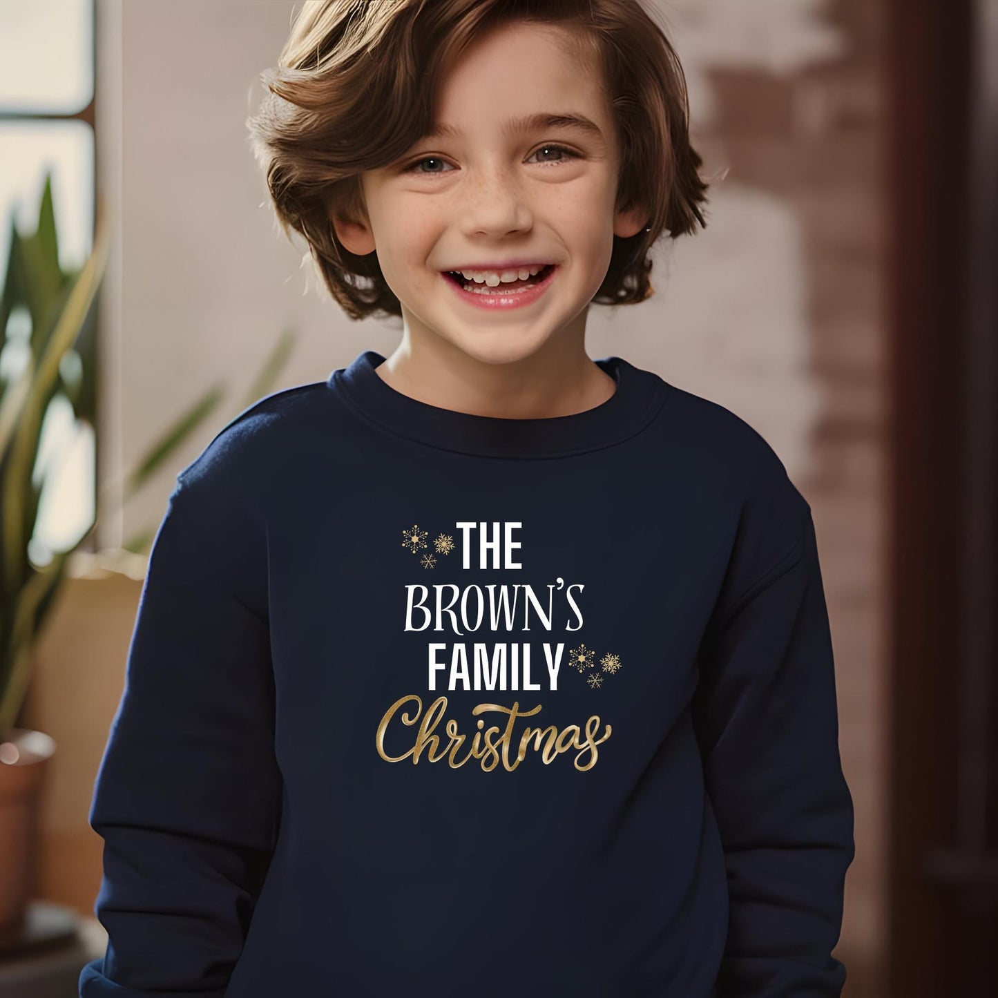 Personalised Family Matching Christmas Sweatshirt