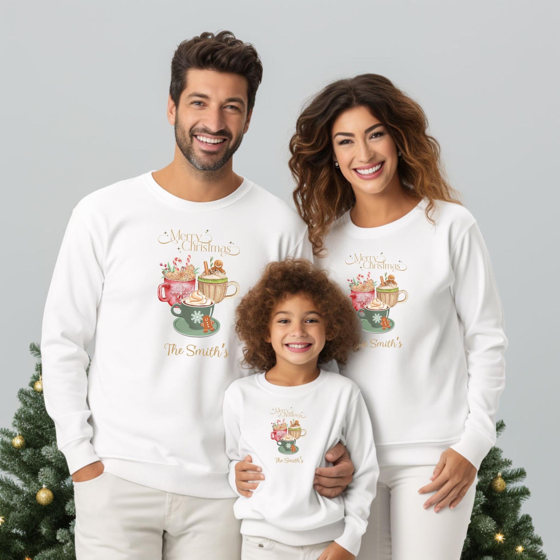 Personalised Merry Christmas Hot Chocolate Sweatshirt