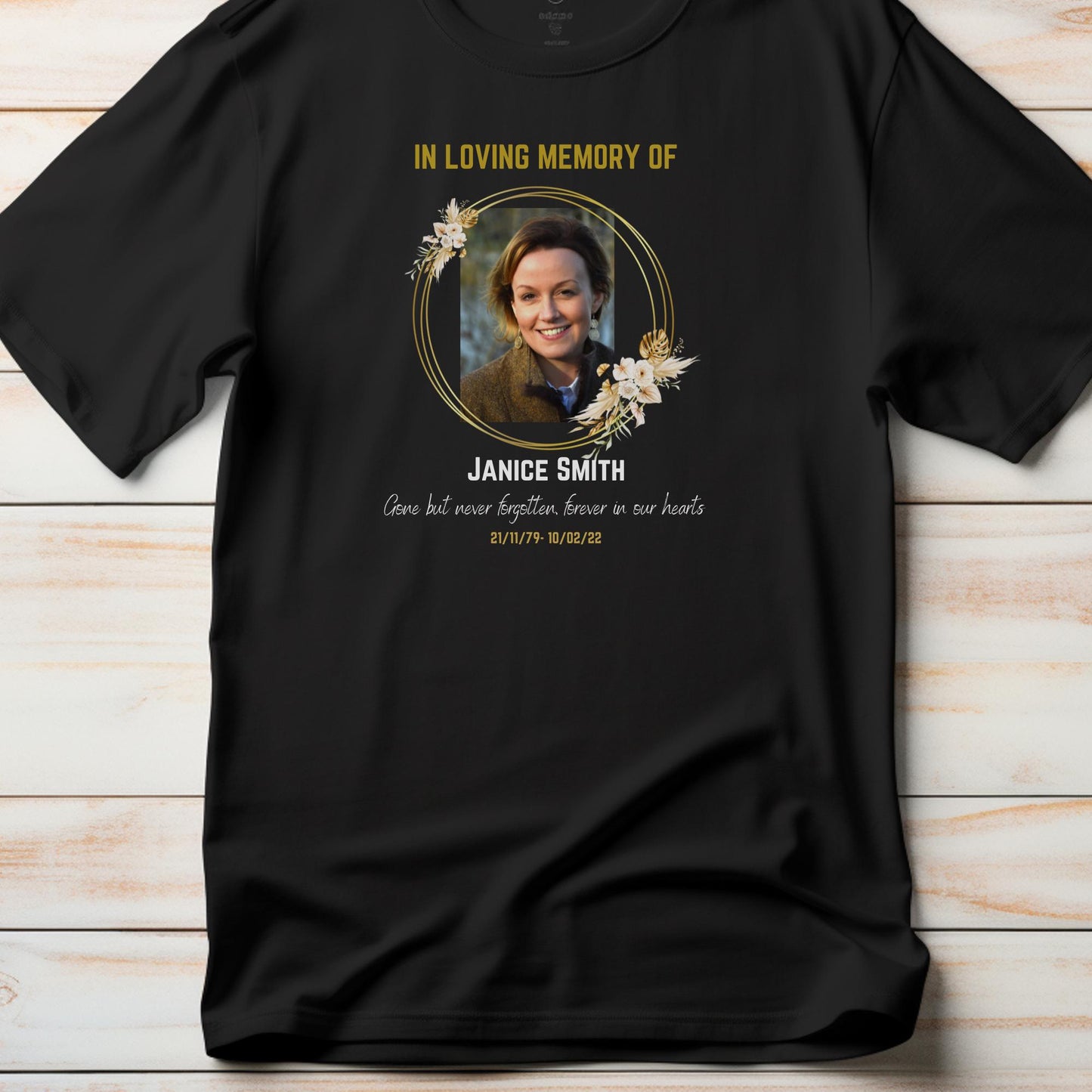 Personalised in Loving Memory RIP T Shirt