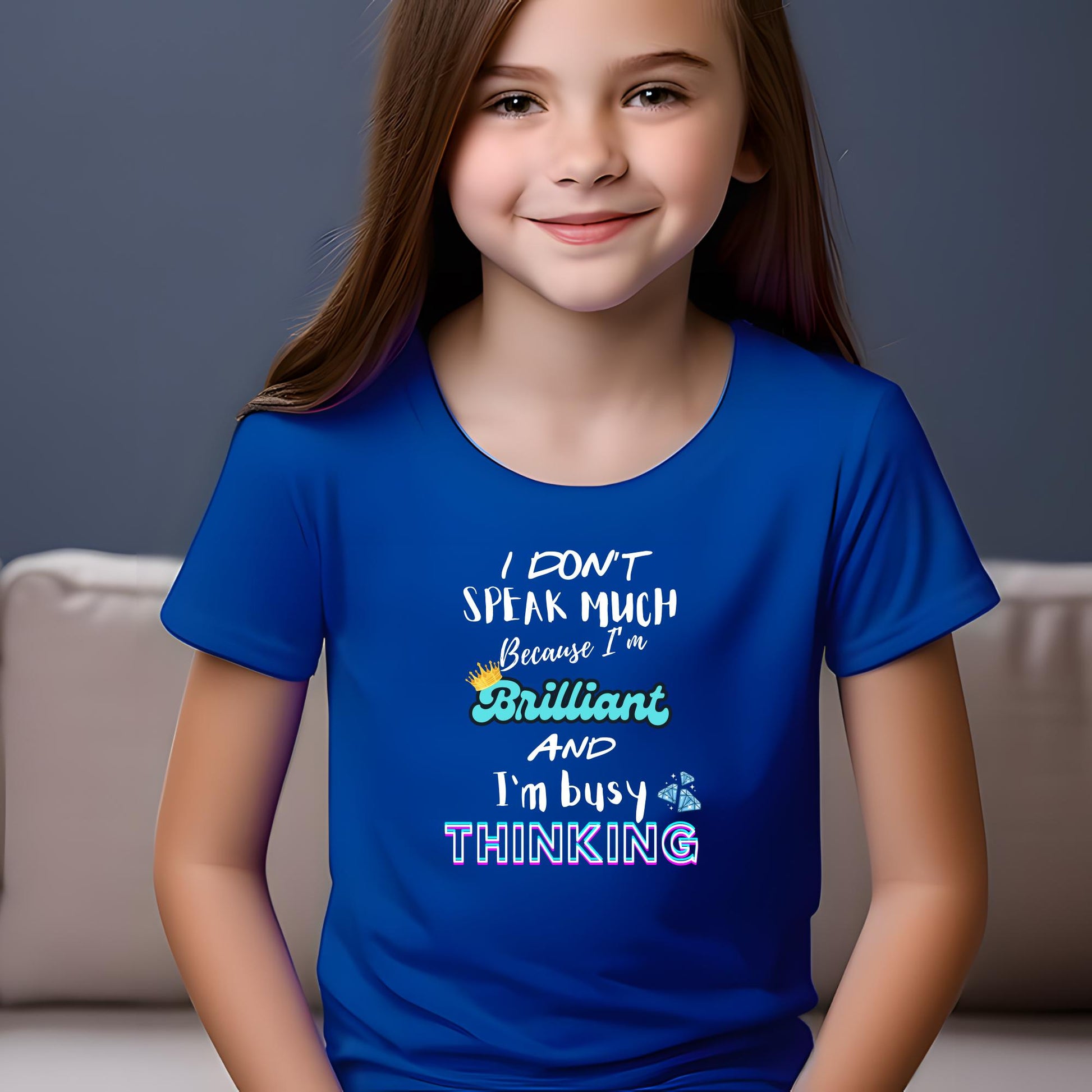 I Don't Speak Much Because I'm Brilliant and I'm Busy Thinking Shirt, Secret Santa T Shirt, Stocking Filler Shirts, Autism t shirt