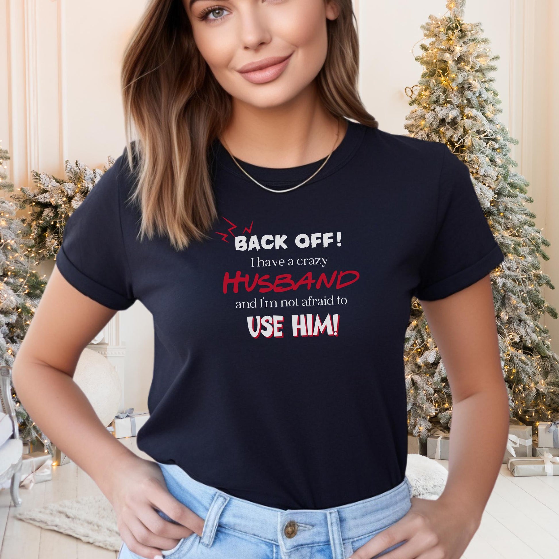 Personalised Crazy Husband T shirt