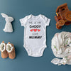Me and Daddy Love You Mummy Baby Bodysuit, Short Sleeve Vest, Baby Shower, Birthday Gift from Baby and Daddy, Unique Gift for Mummy