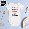 Me and Daddy Love You Mummy Baby Bodysuit, Short Sleeve Vest, Baby Shower, Birthday Gift from Baby and Daddy, Unique Gift for Mummy