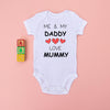 Me and Daddy Love You Mummy Baby Bodysuit, Short Sleeve Vest, Baby Shower, Birthday Gift from Baby and Daddy, Unique Gift for Mummy