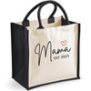 Personalised EST Tote Bag, Mama Est Tote Bag, Cute Shoulder Bag, Bag for Mama, Canvas Tote Bag, Mum Tote Bag, Mom Personalized Gift