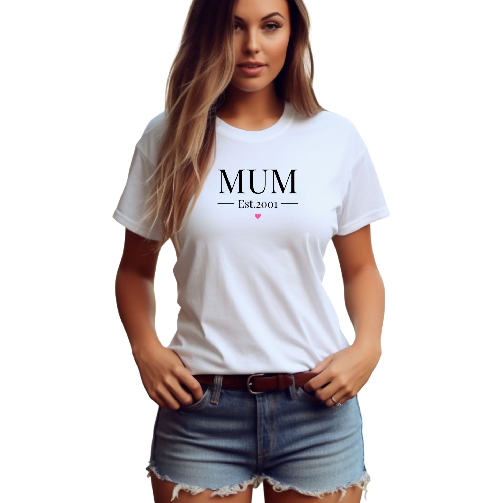 Mum Est With Heart T-Shirt