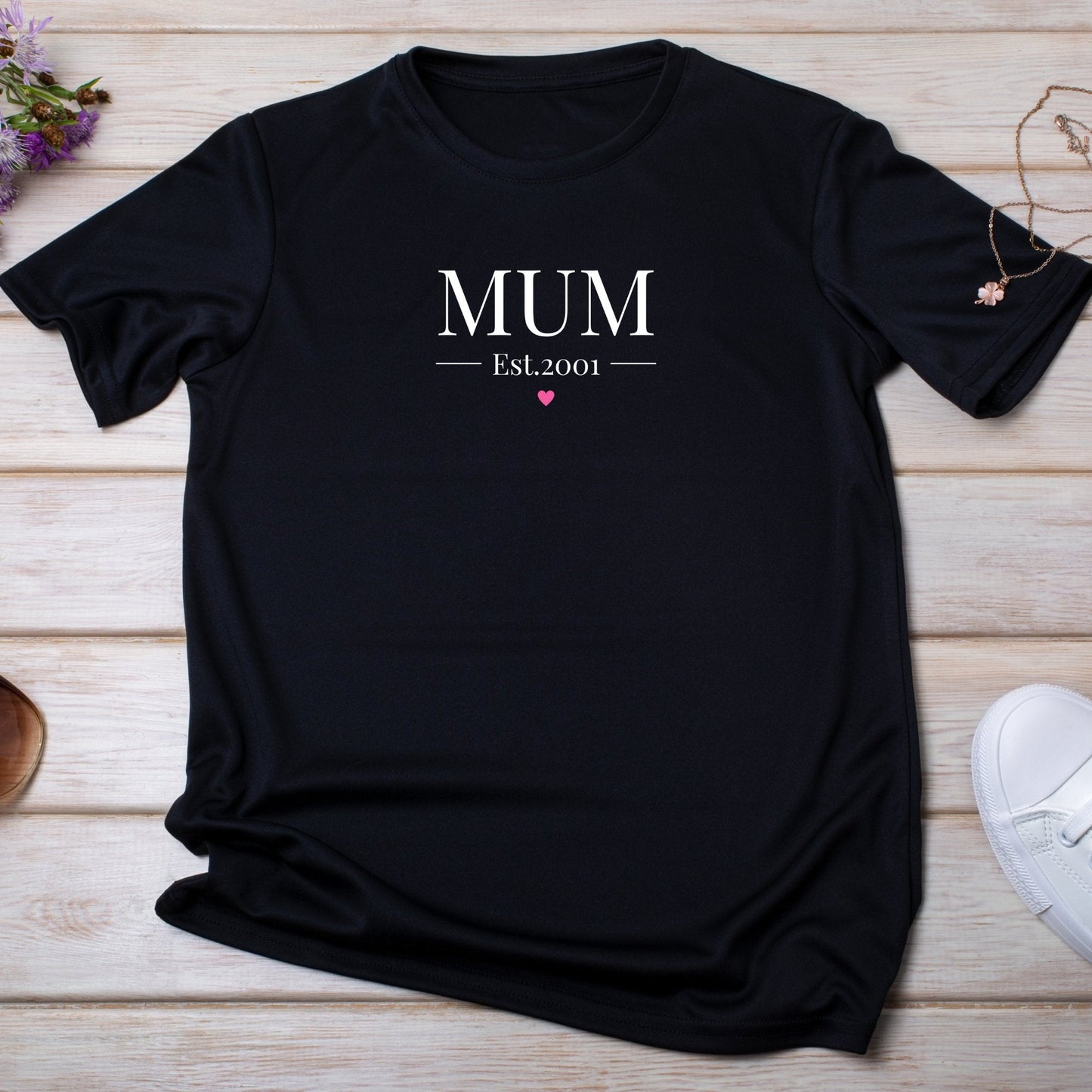 Mum Est With Heart T-Shirt