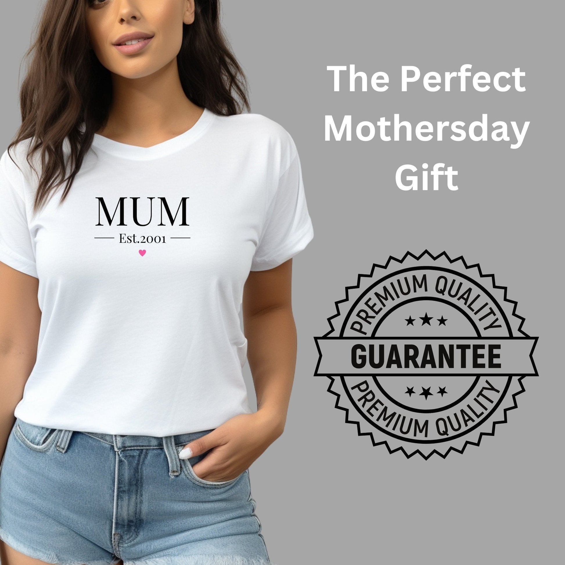 Mum Est With Heart T-Shirt