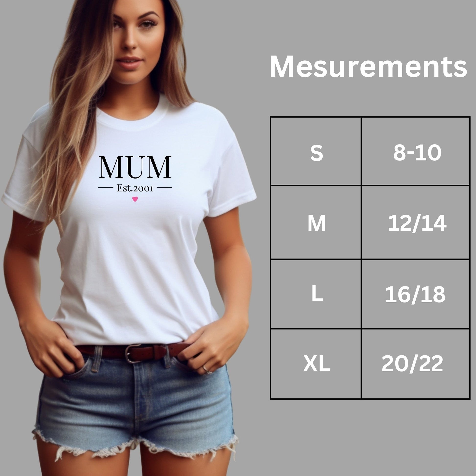 Mum Est With Heart T-Shirt